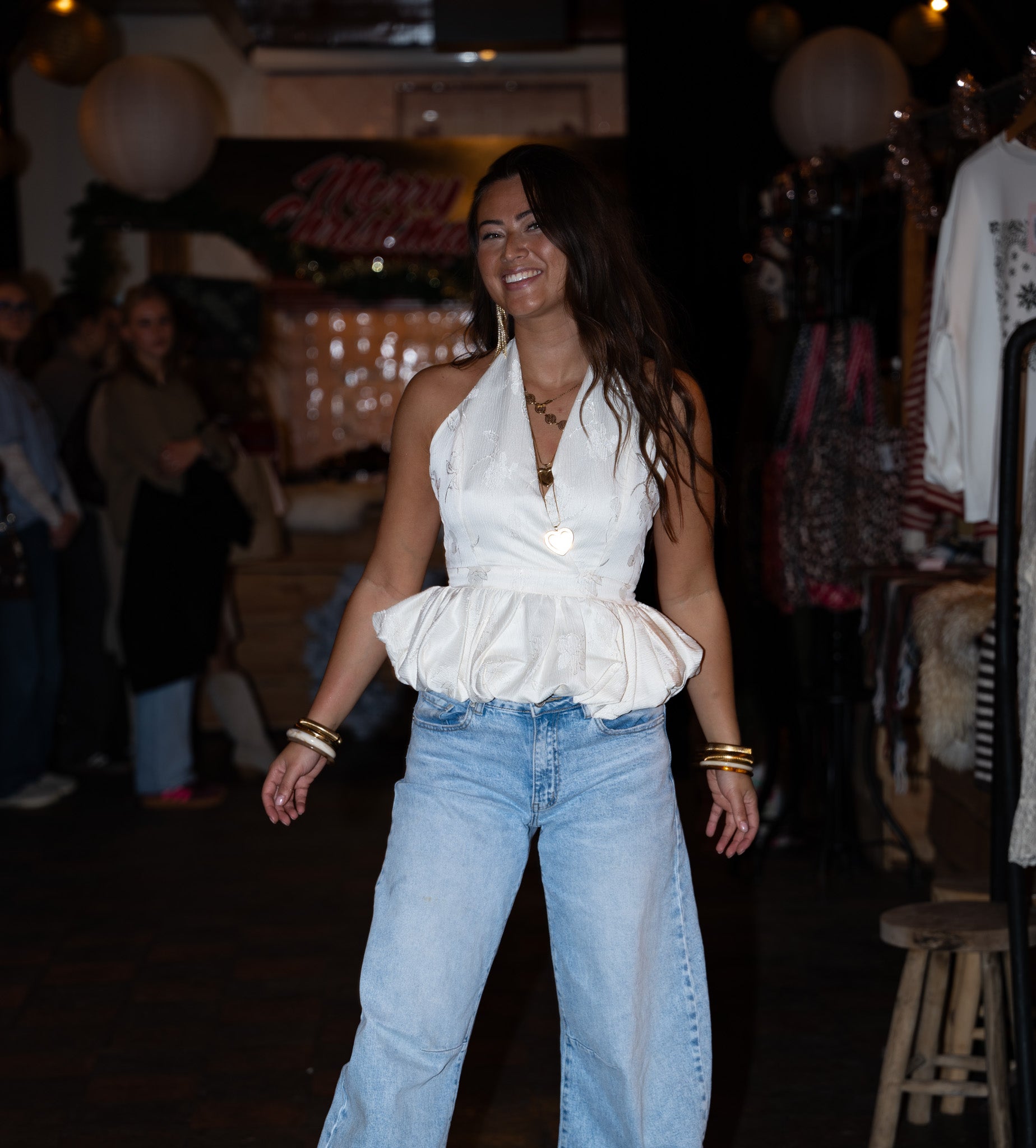 Flirty Friday Top White