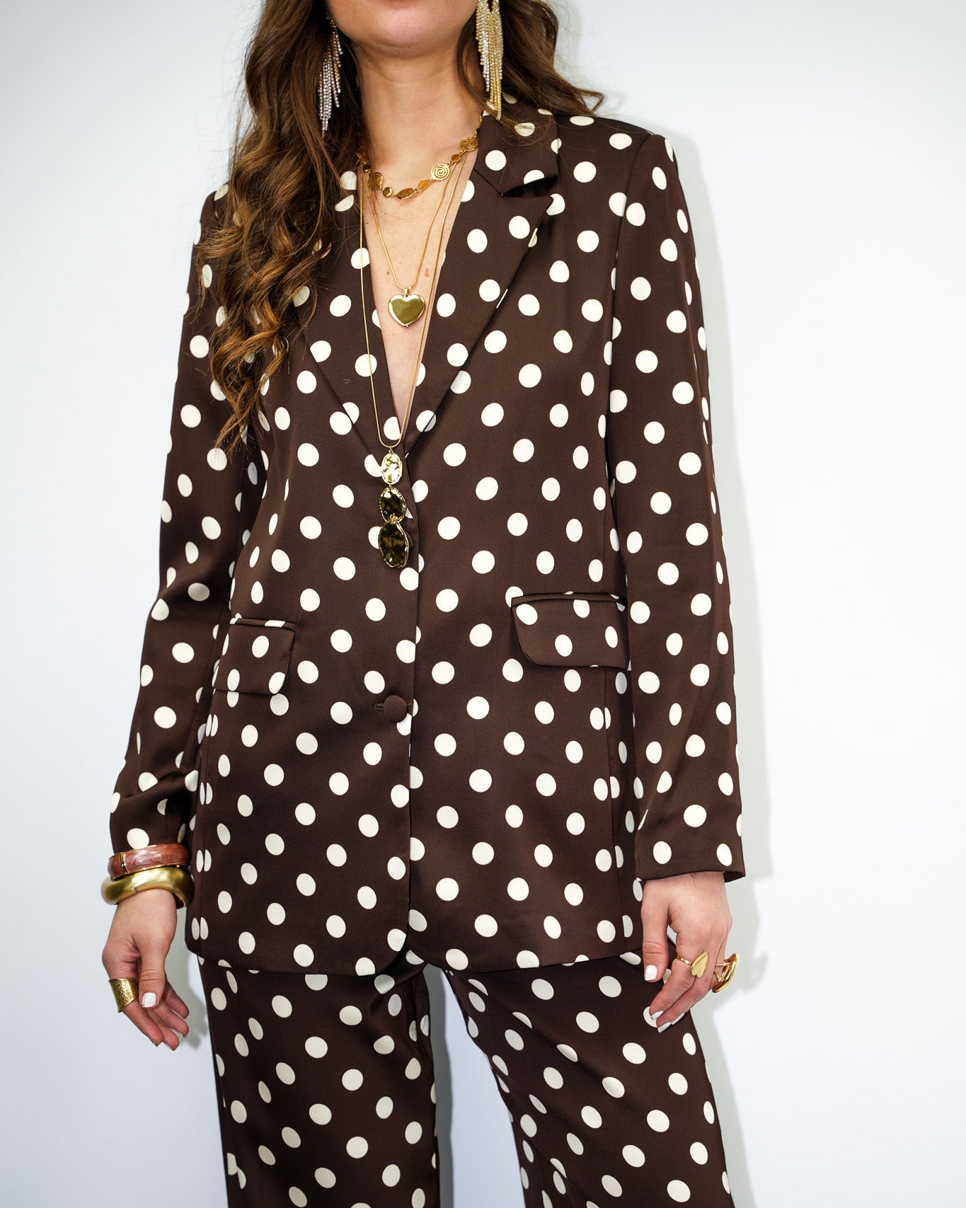 Floor Dots Blazer Brown