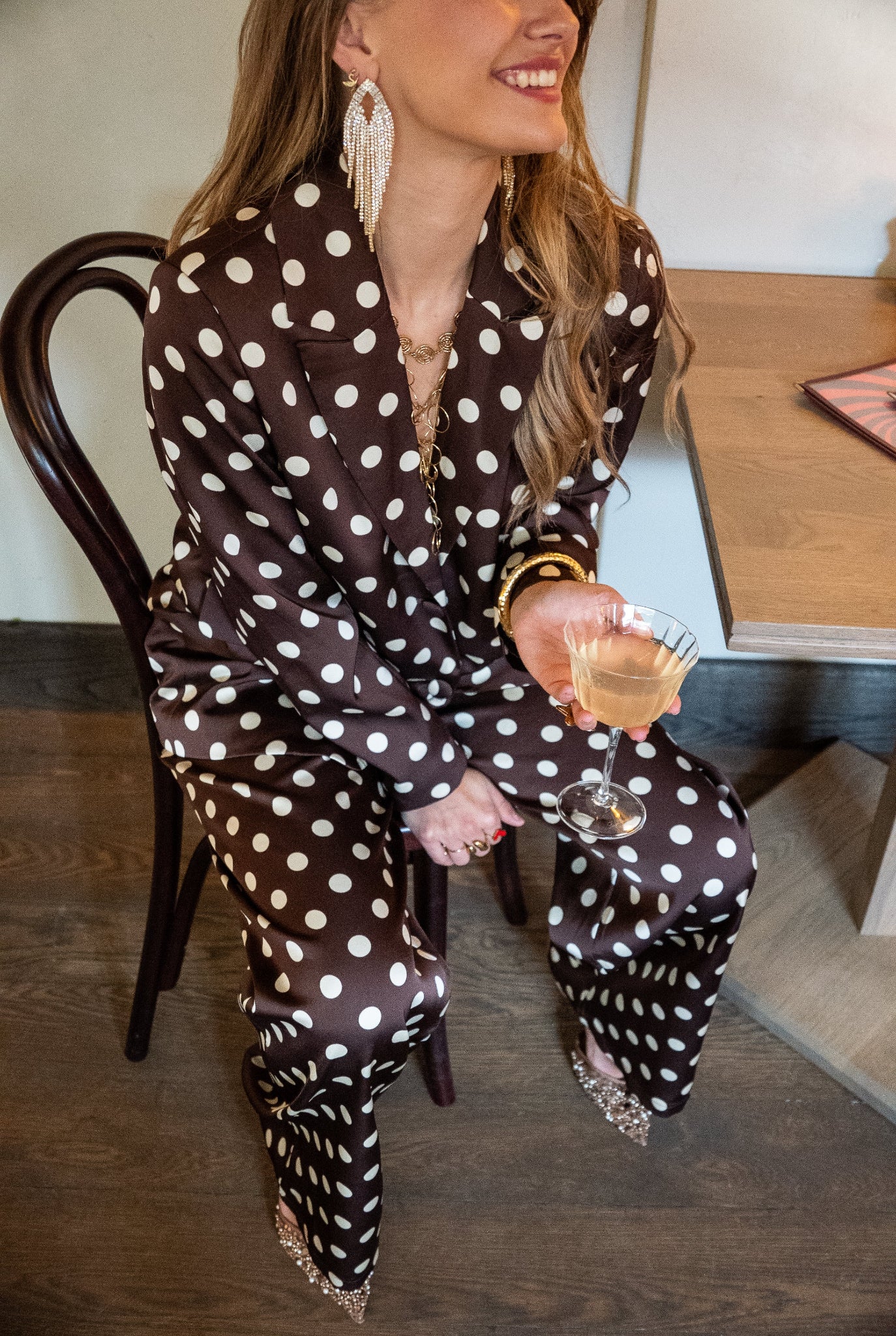 Floor Dots Blazer Brown