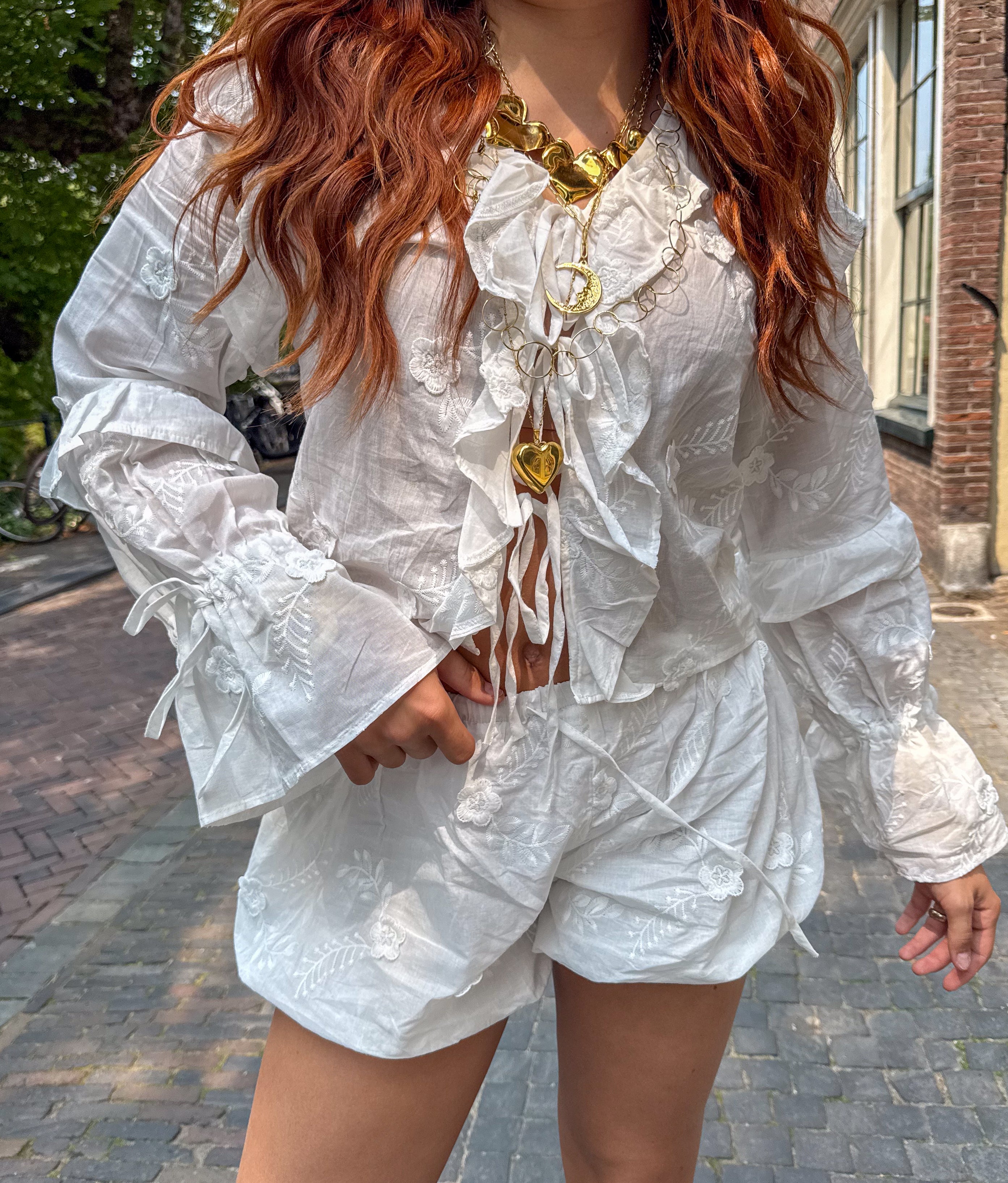 Flora Blouse White