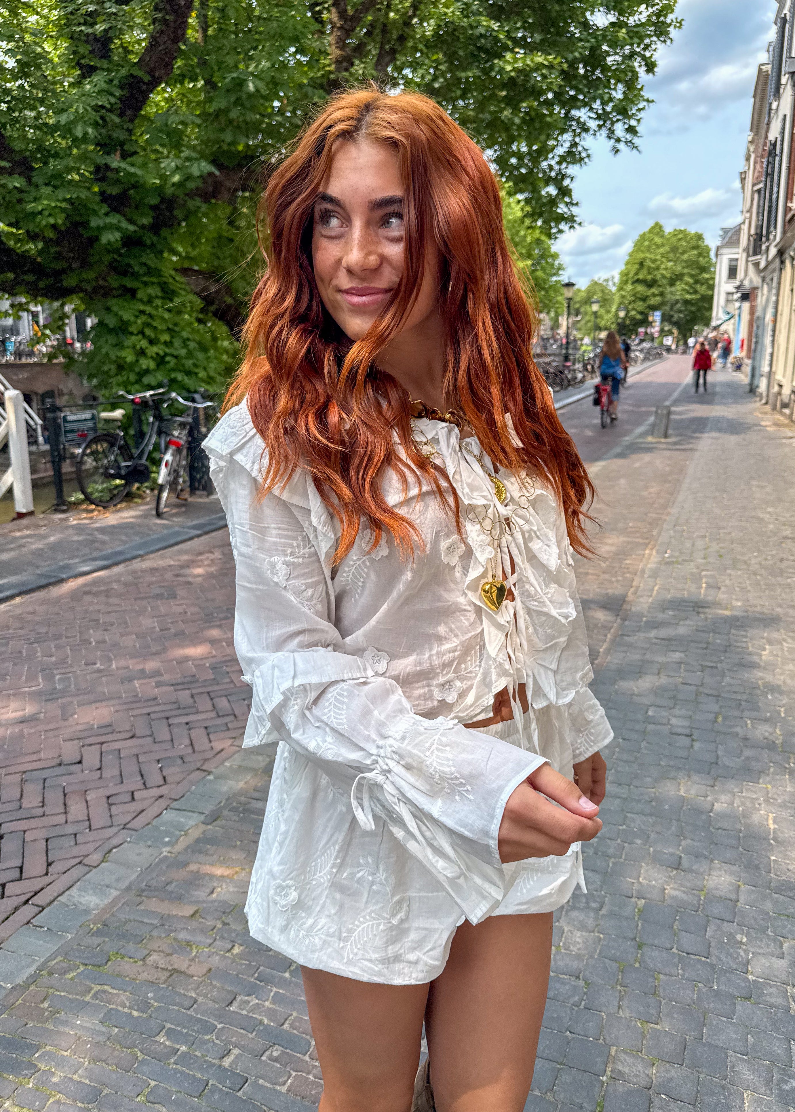 Flora Blouse White