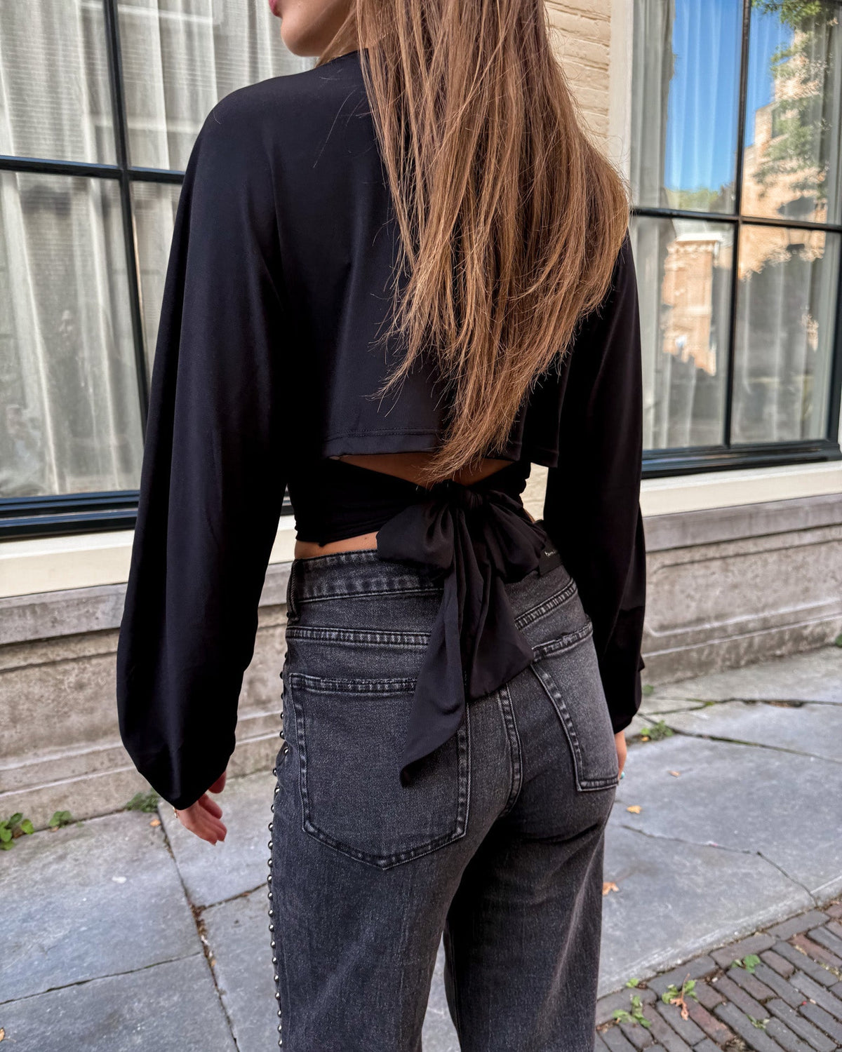 Flow Stippen Top | Black