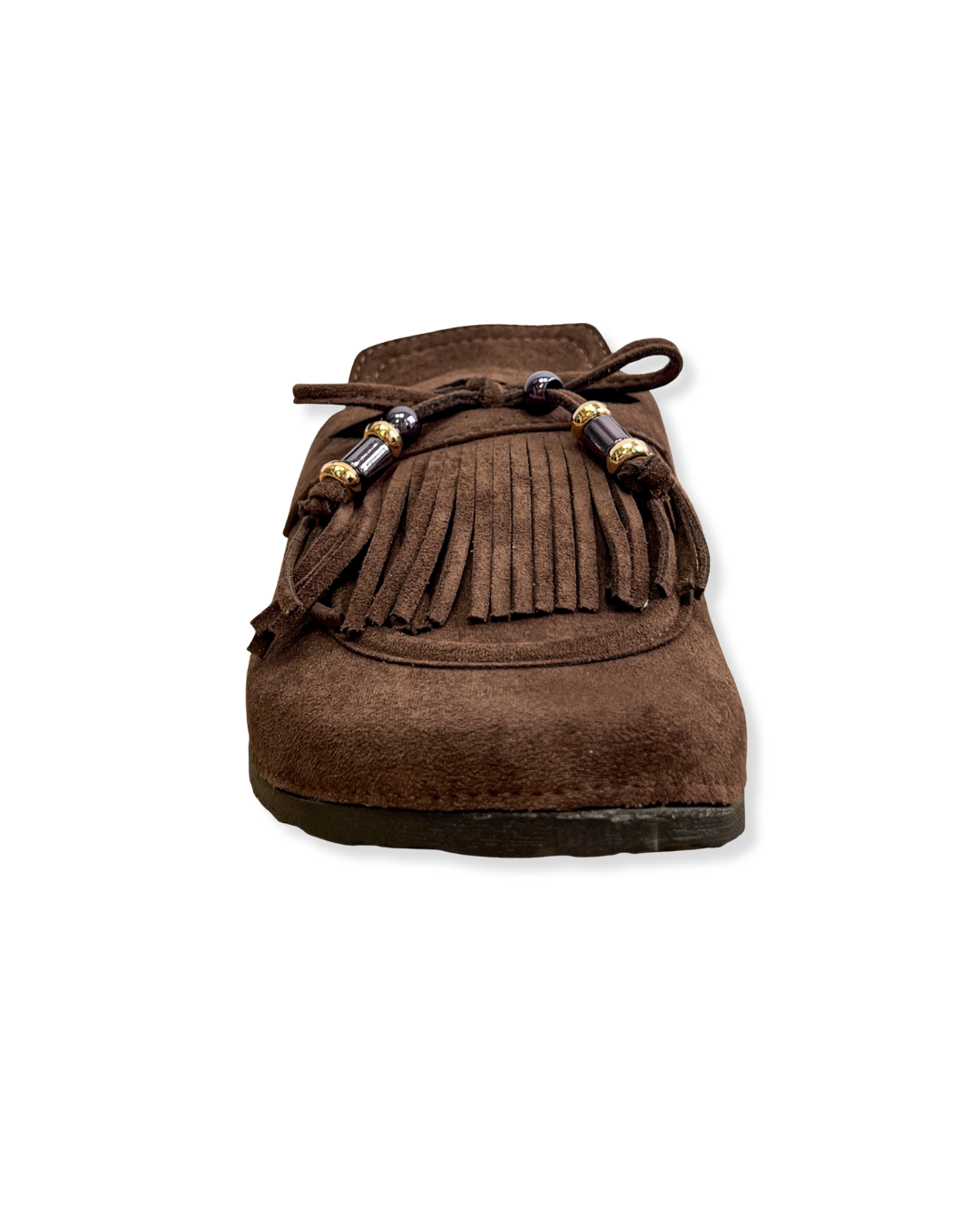 Mocassins à franges marron