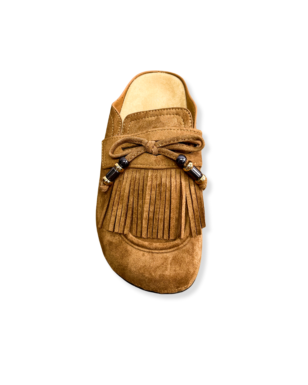 Fringe Loafers Camel