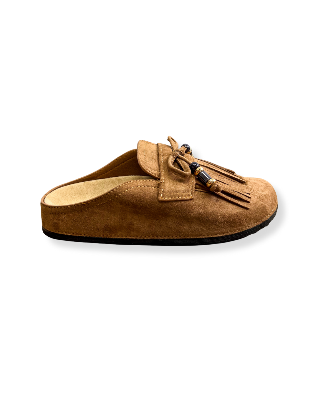 Mocassins à franges Camel