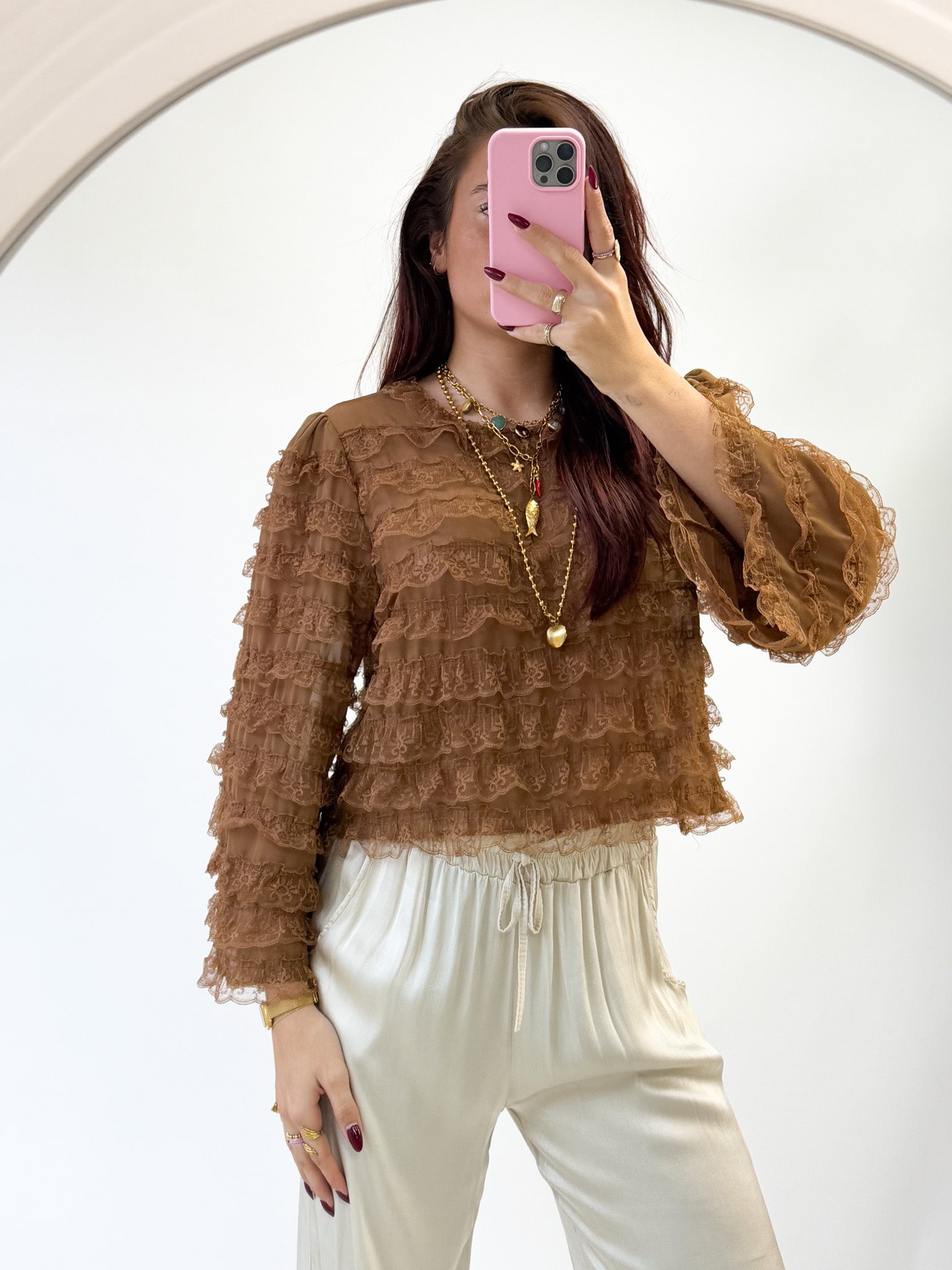 Gigi Blouse Brown