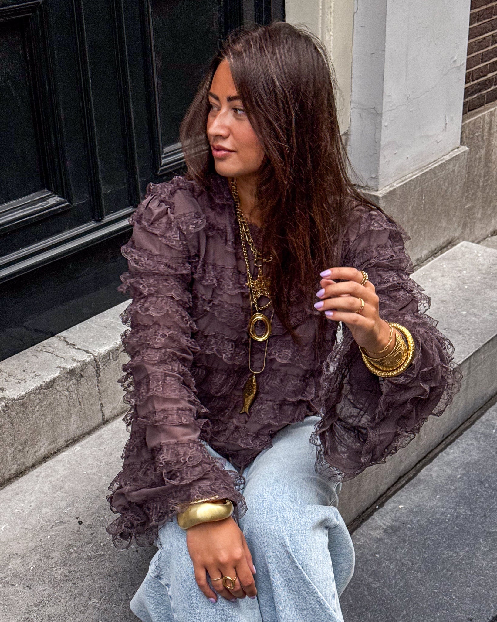 Chemisier Gigi Marron Choco