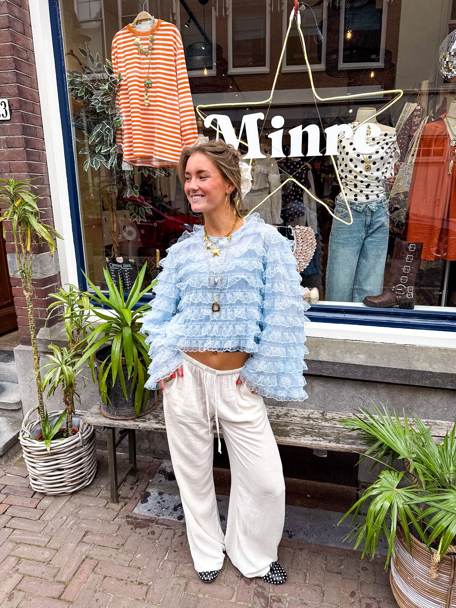Gigi Blouse Skye Blue