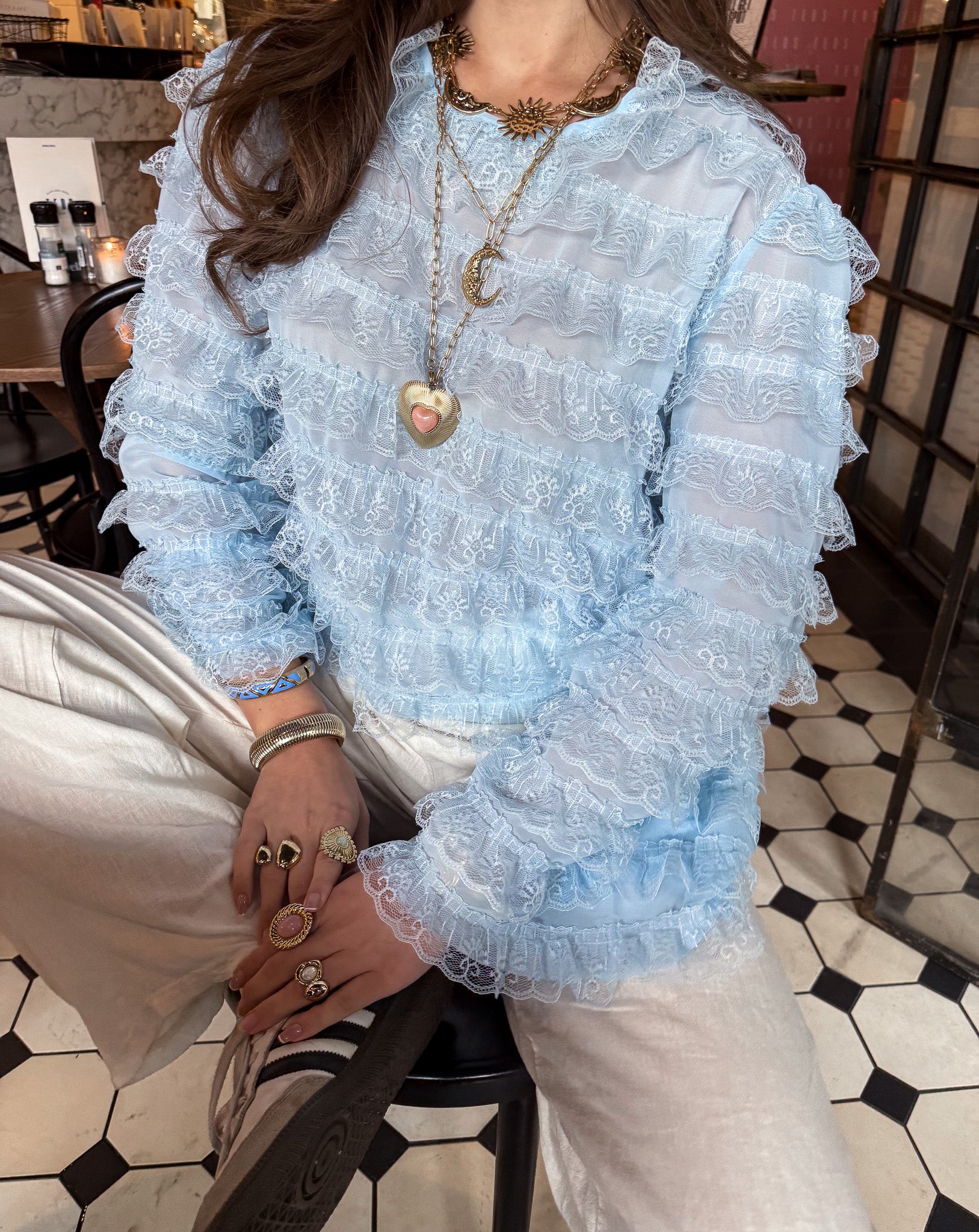 Gigi Blouse Skye Blue
