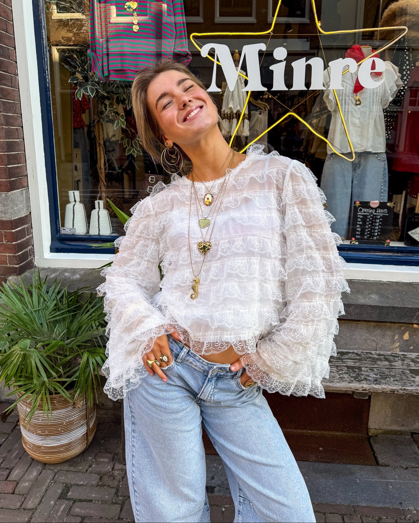Gigi Blouse Wit