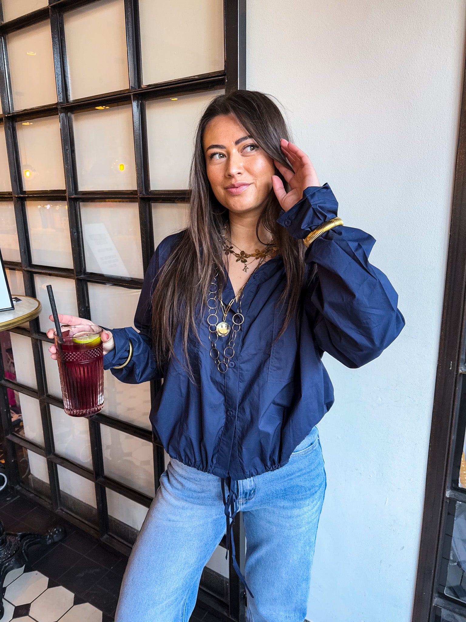 Guus Blouse Navy