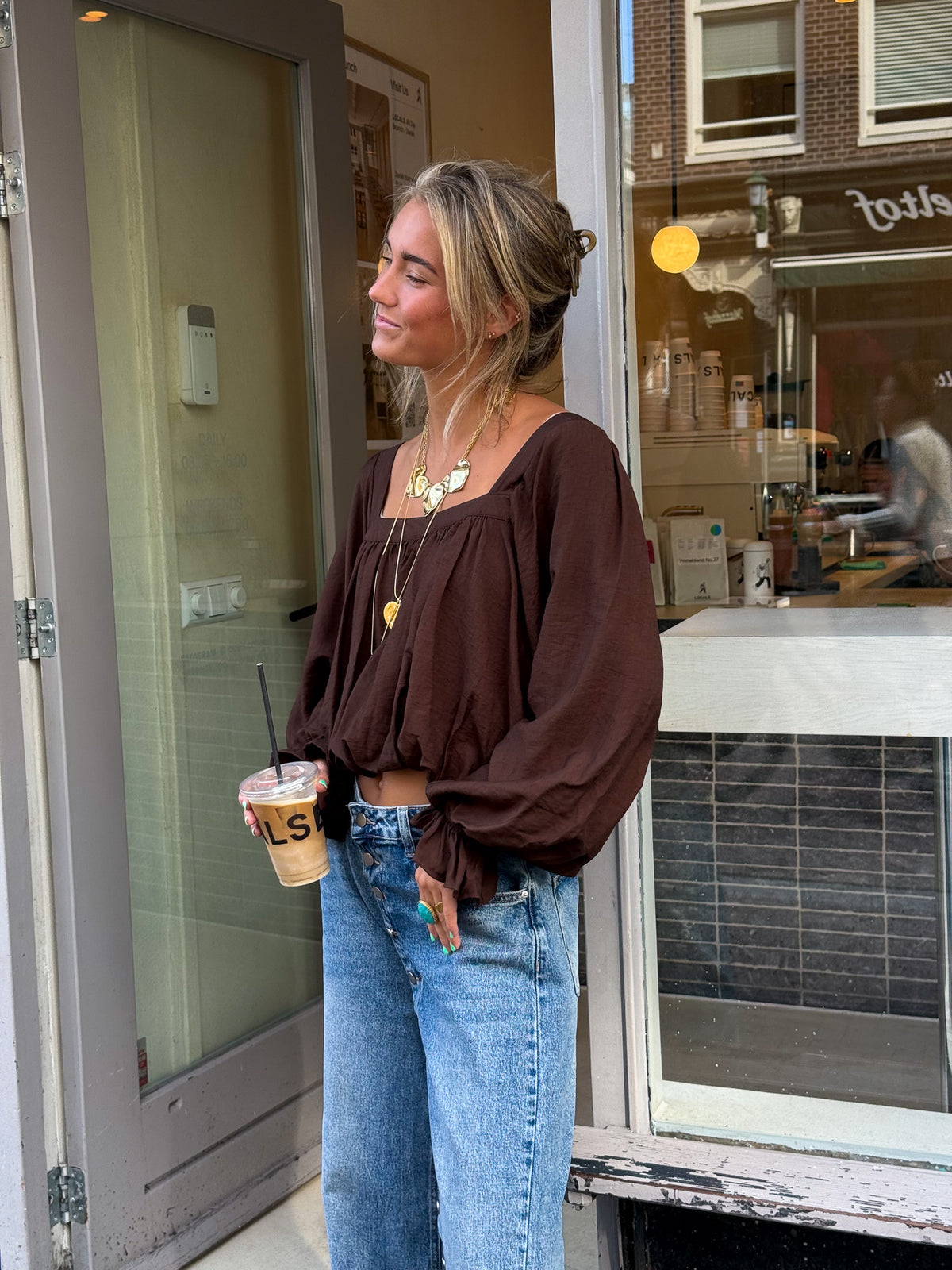 Guusje Blouse Bruin