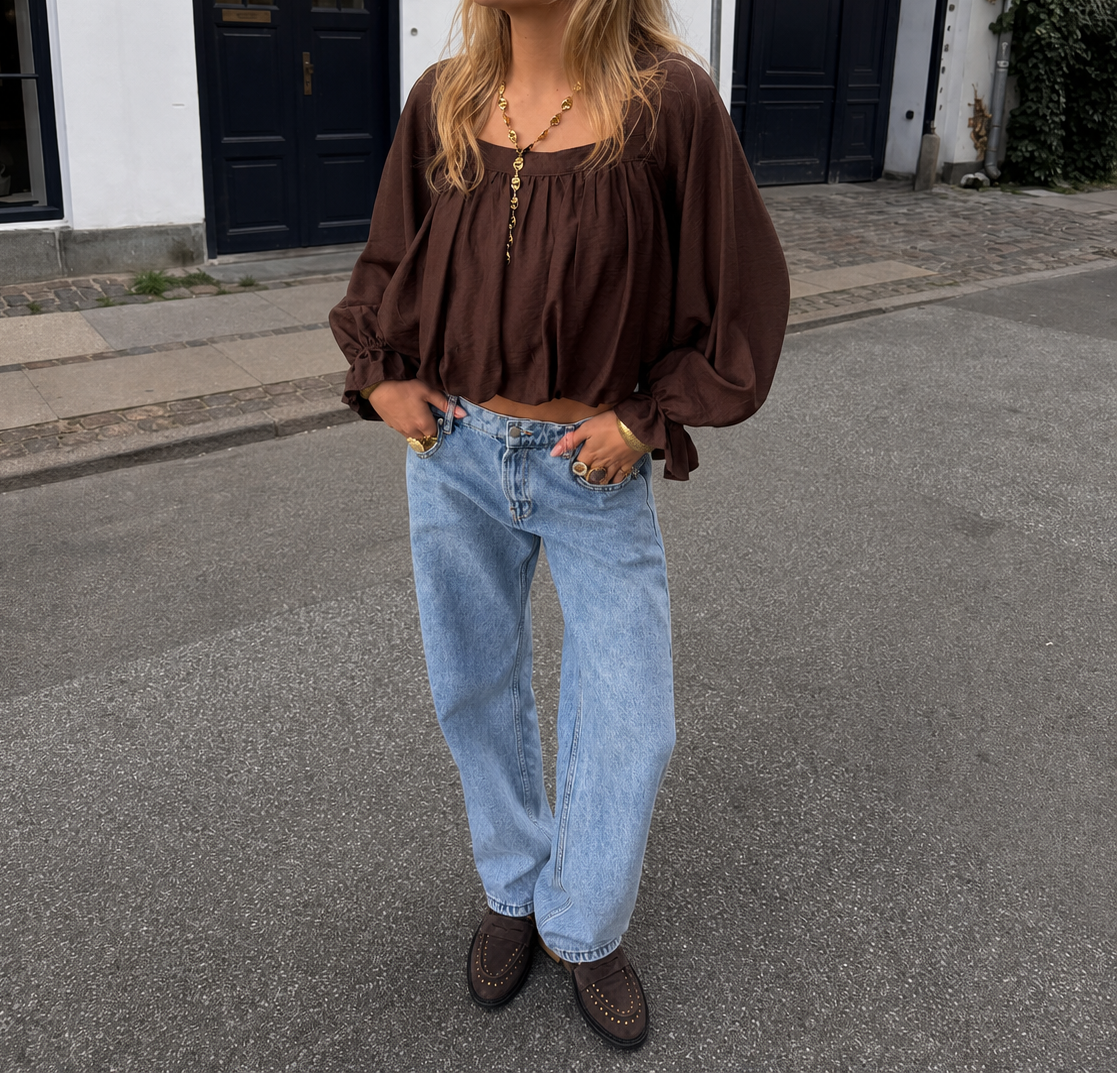 Guusje Blouse Bruin
