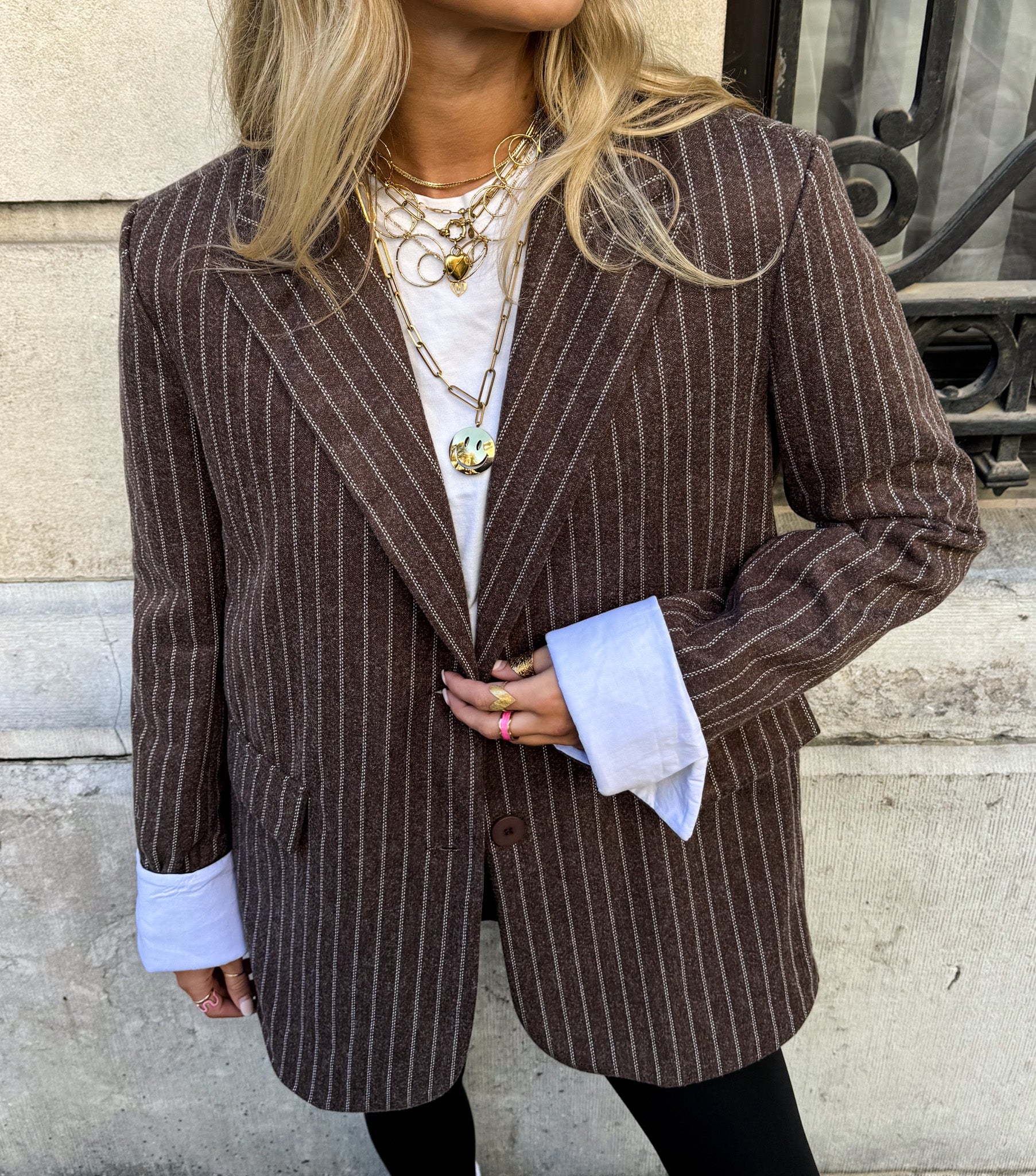 Hailey Blazer Brown