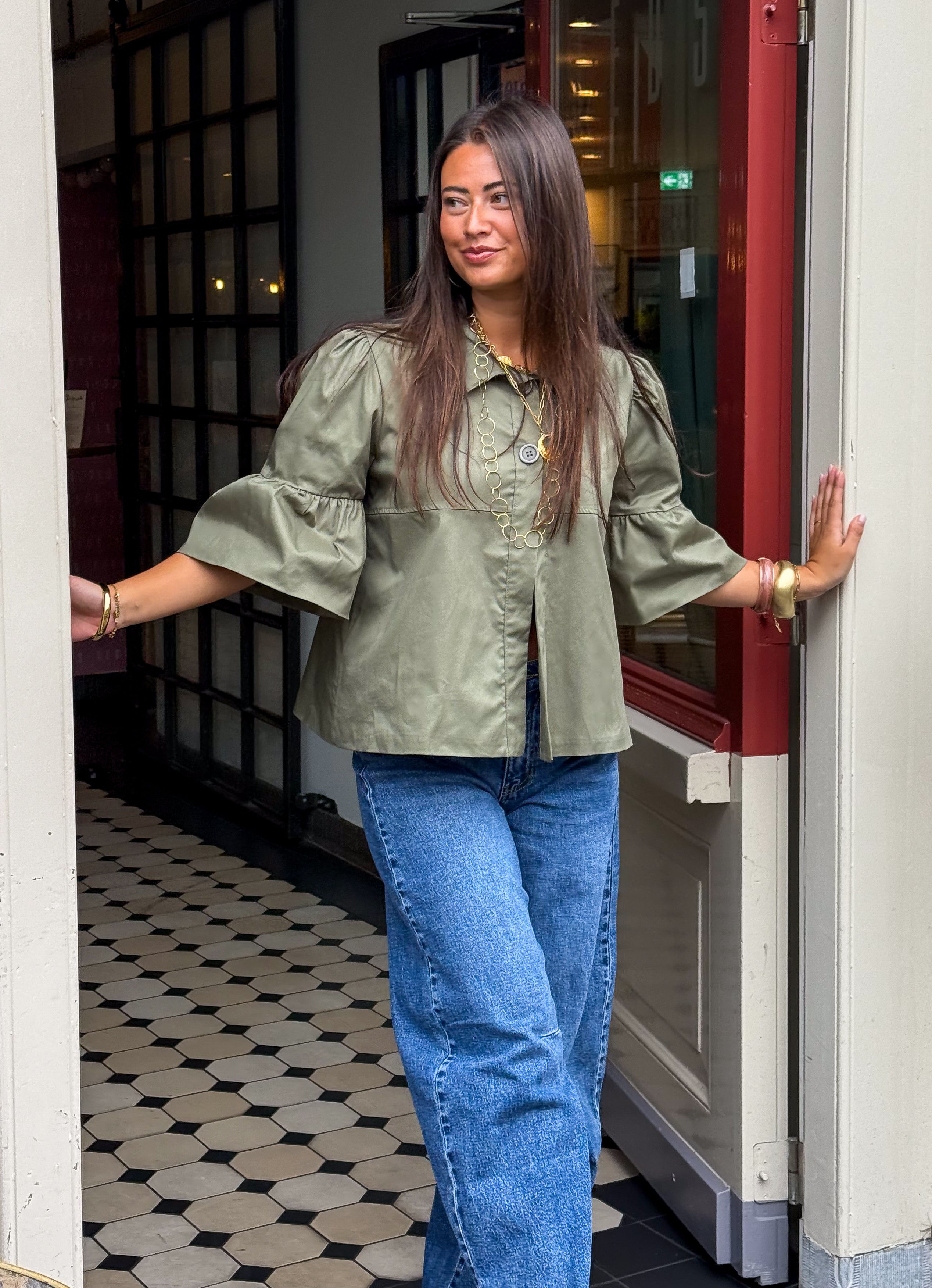 Trench-coat noisette