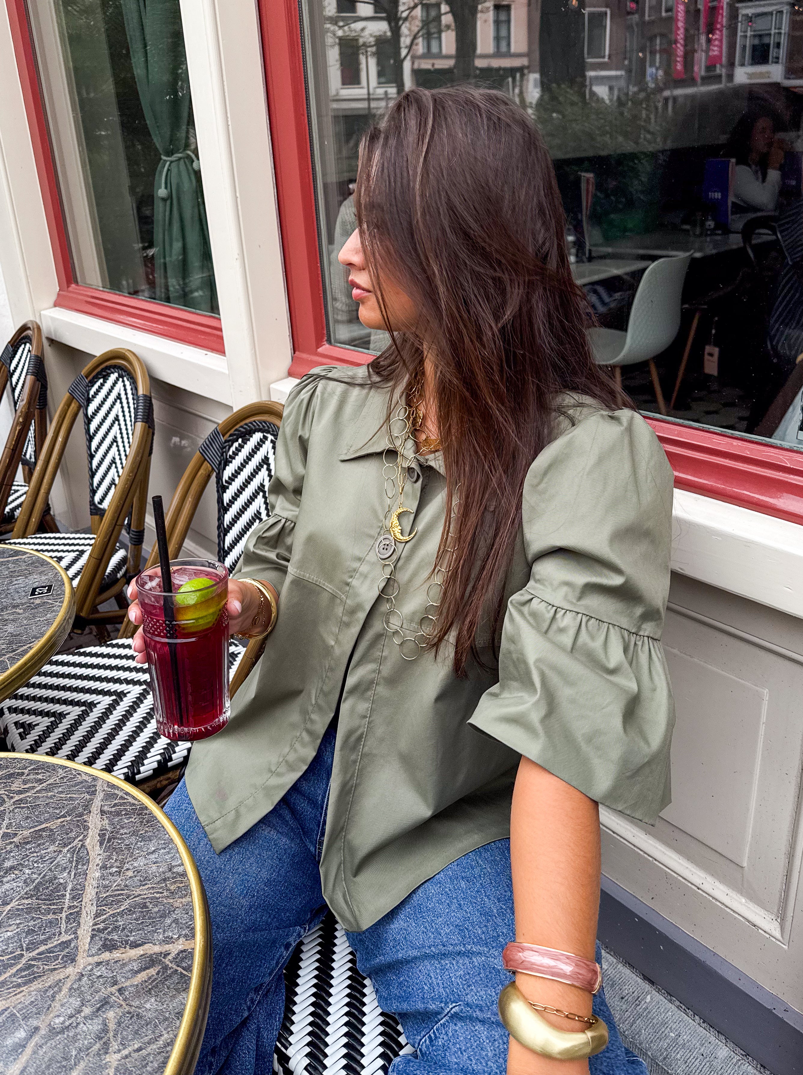 Trench-coat noisette
