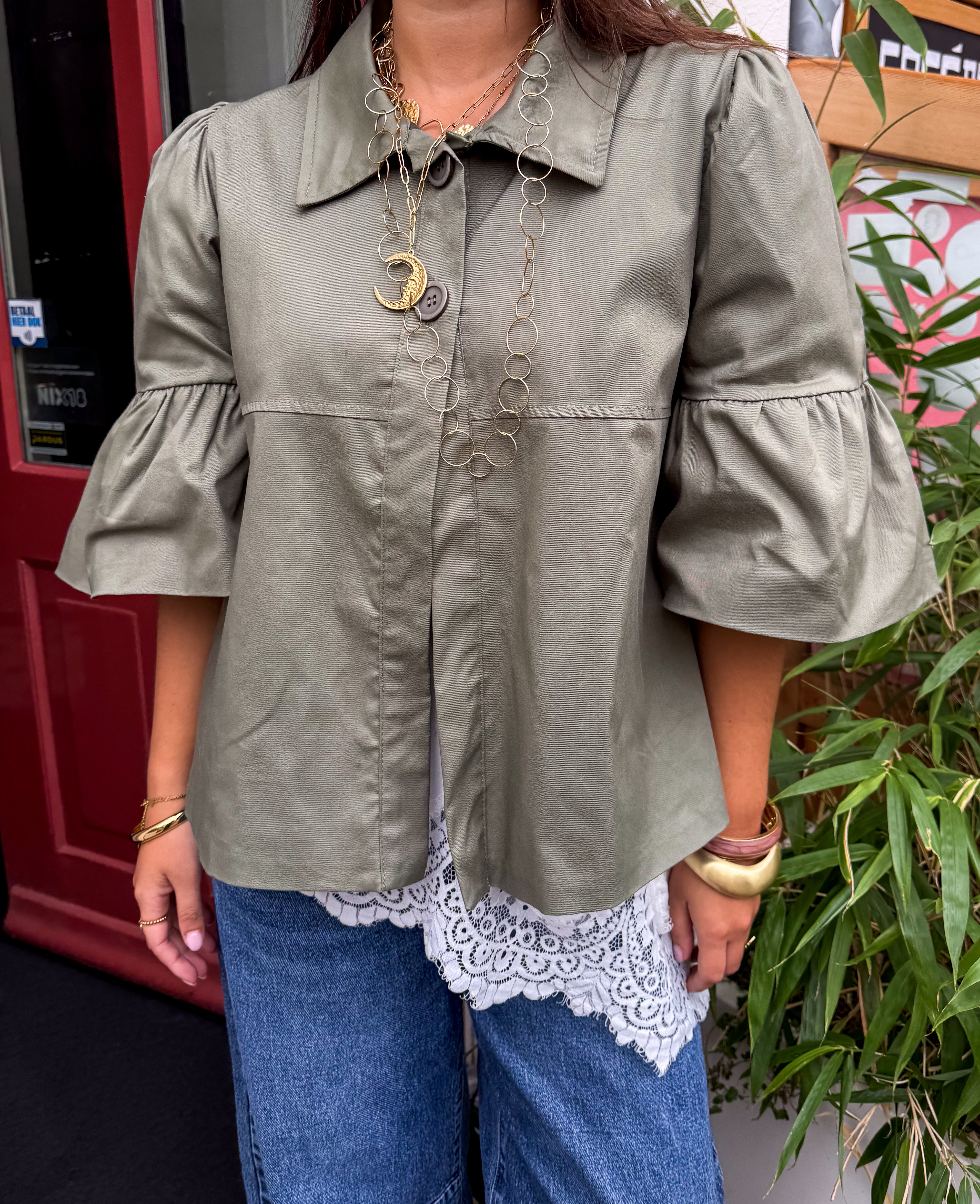 Trench-coat noisette