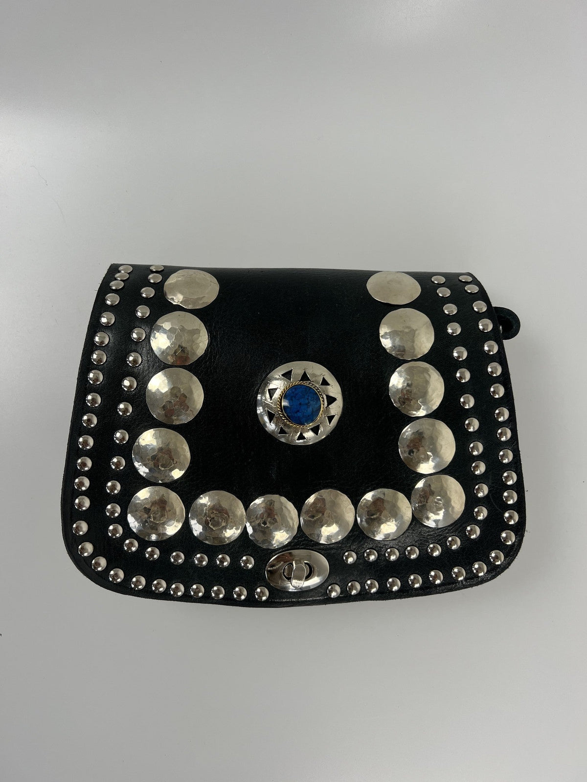 Souk Leather Bag Cuore | Blue Stone