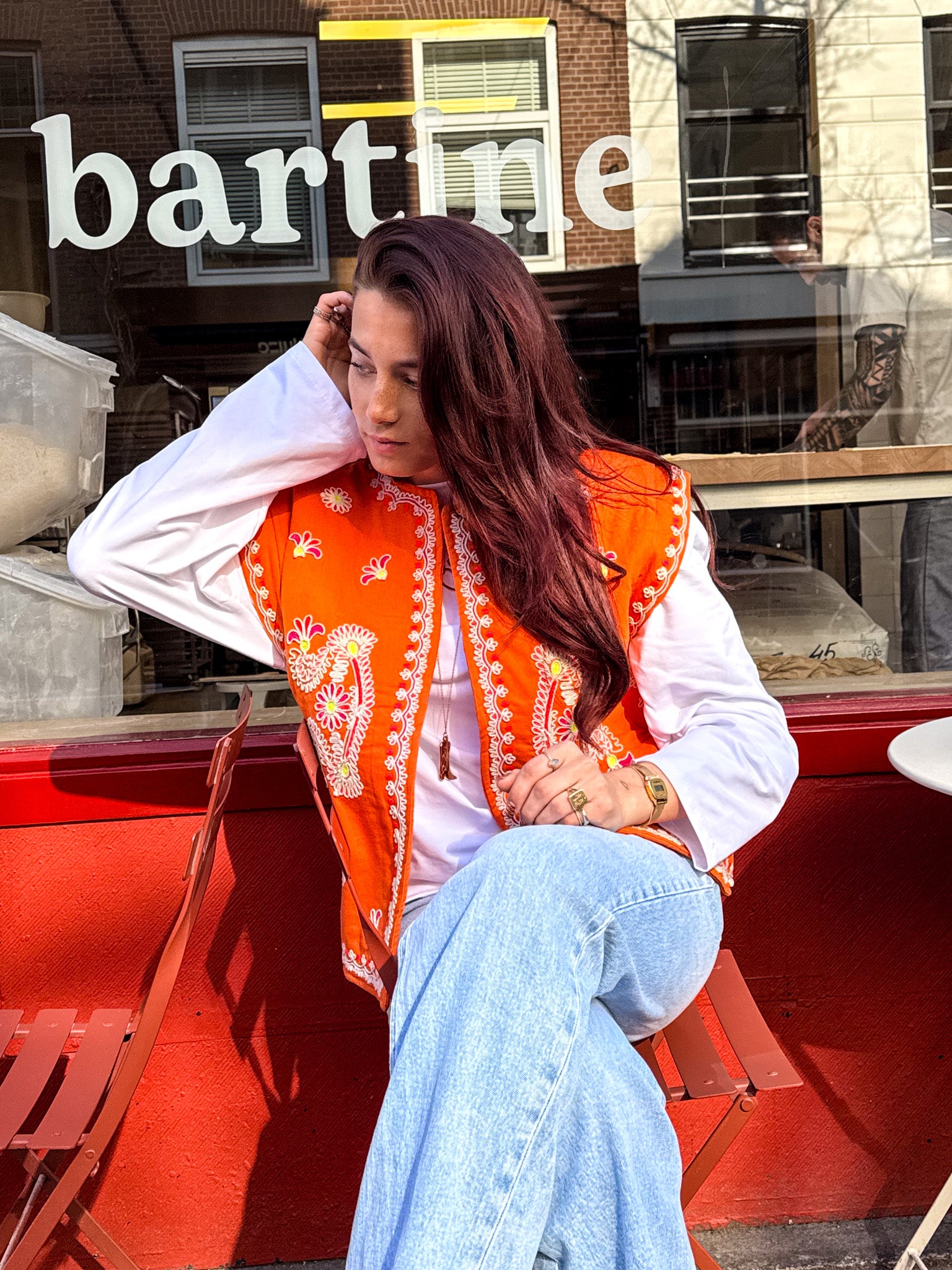 Isla Gilet Orange