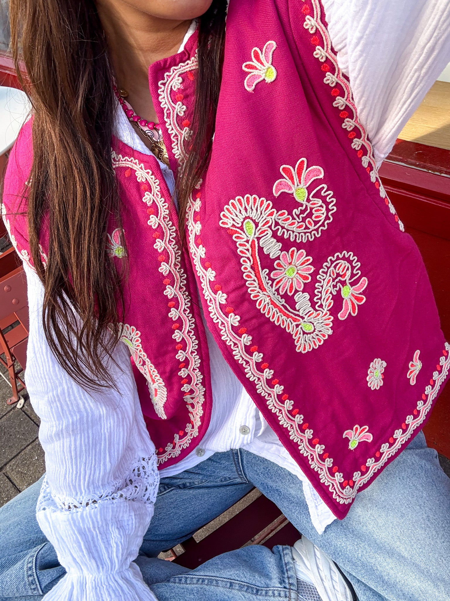 Isla Gilet Pink