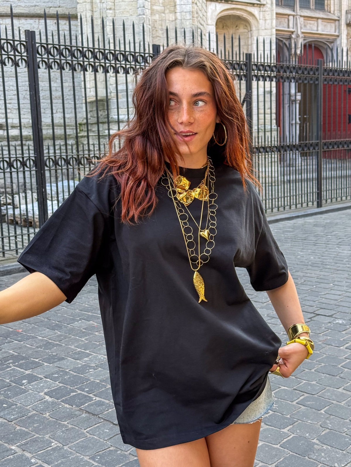 Jaimie Oversized Shirt | Black