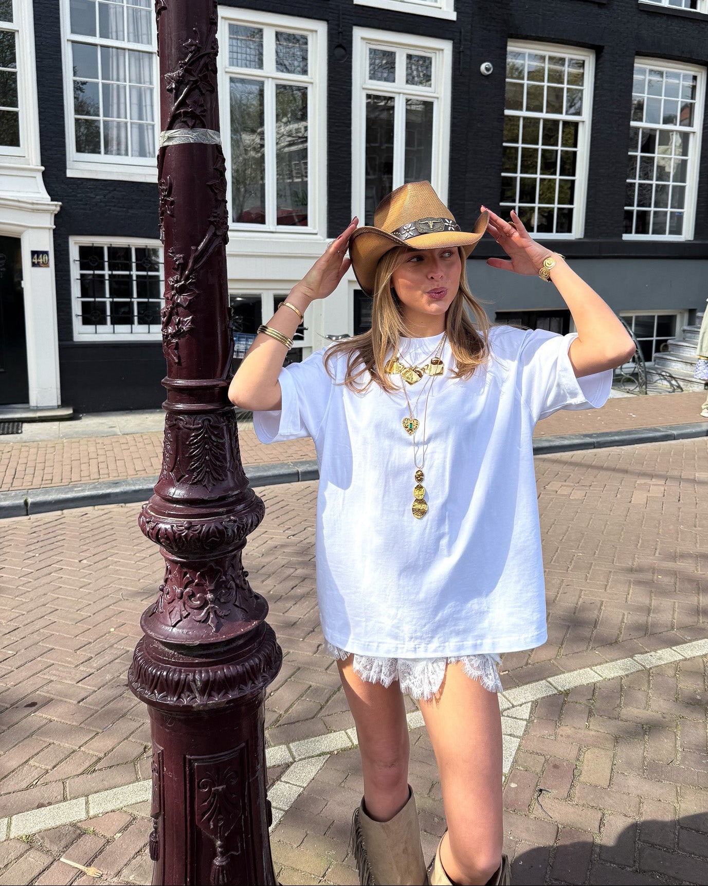 Jaimie Oversized Shirt Wit