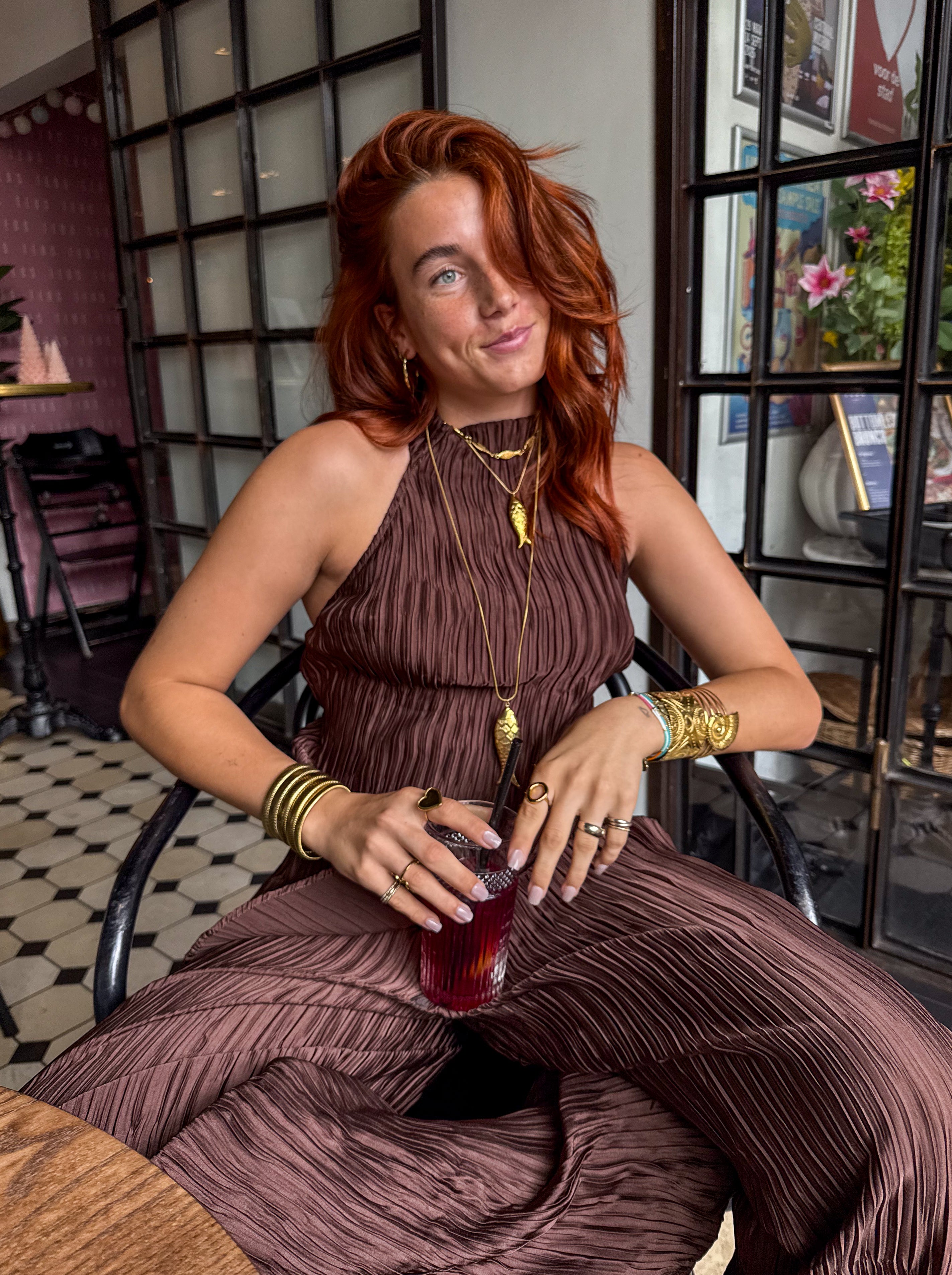 Jean Halter Top Brown