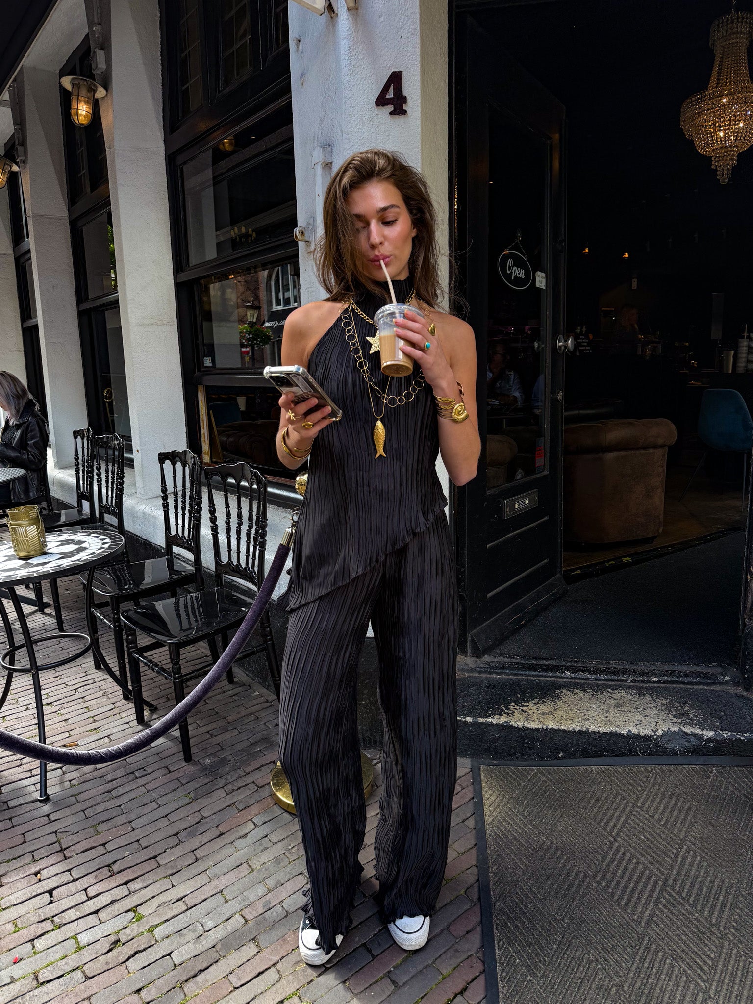 Jean Halter Top Black