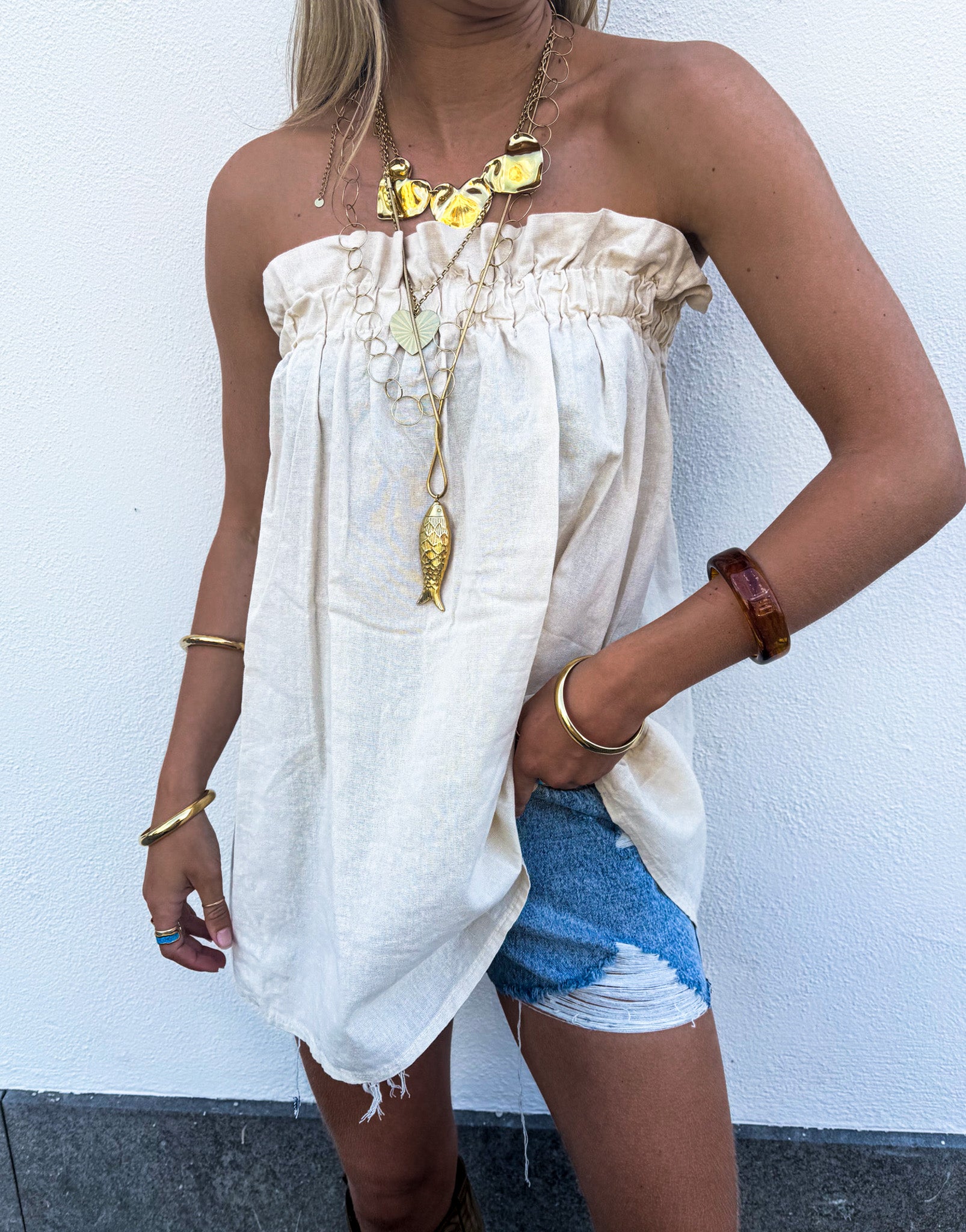 Llonga Top Beige
