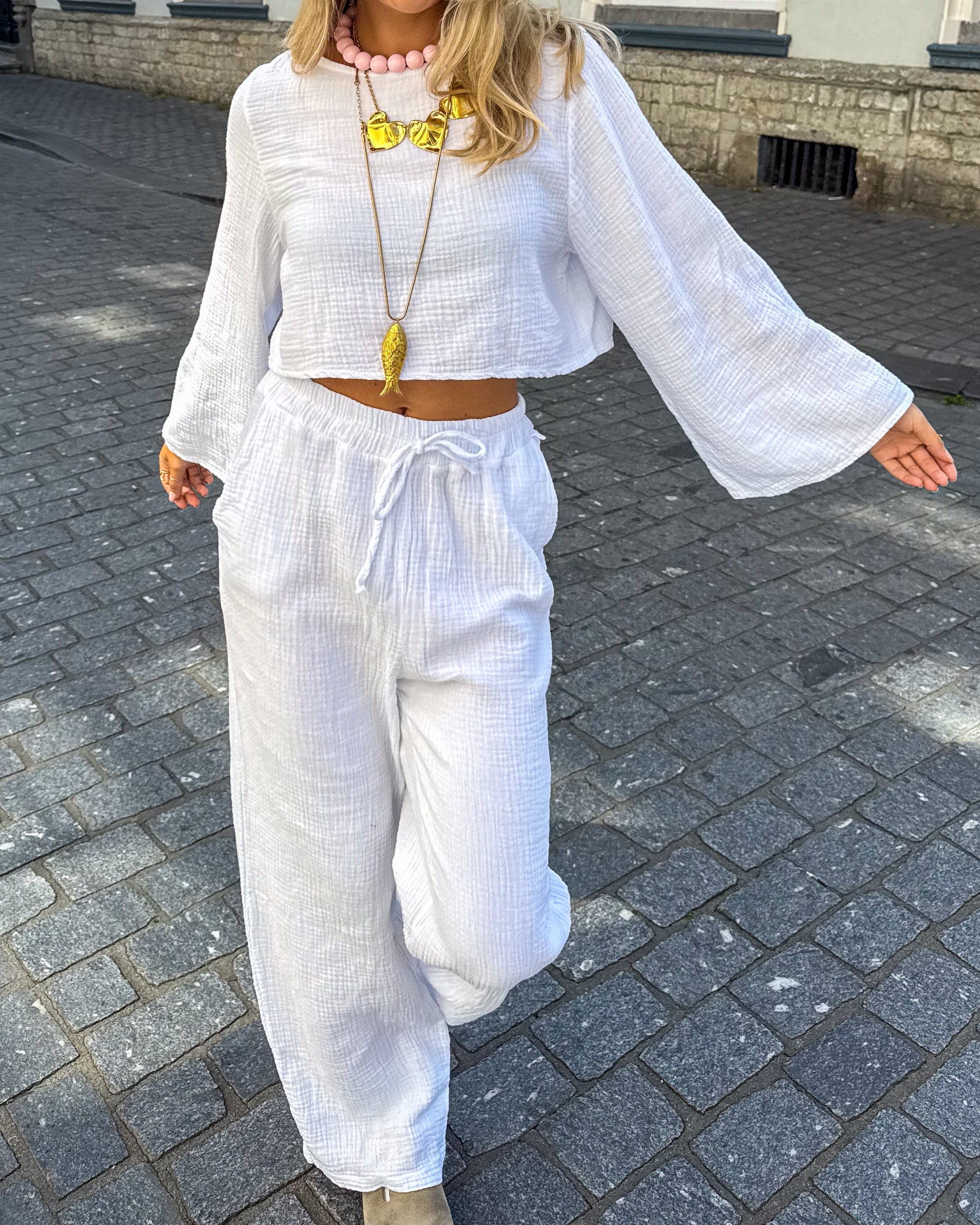 June Pants White