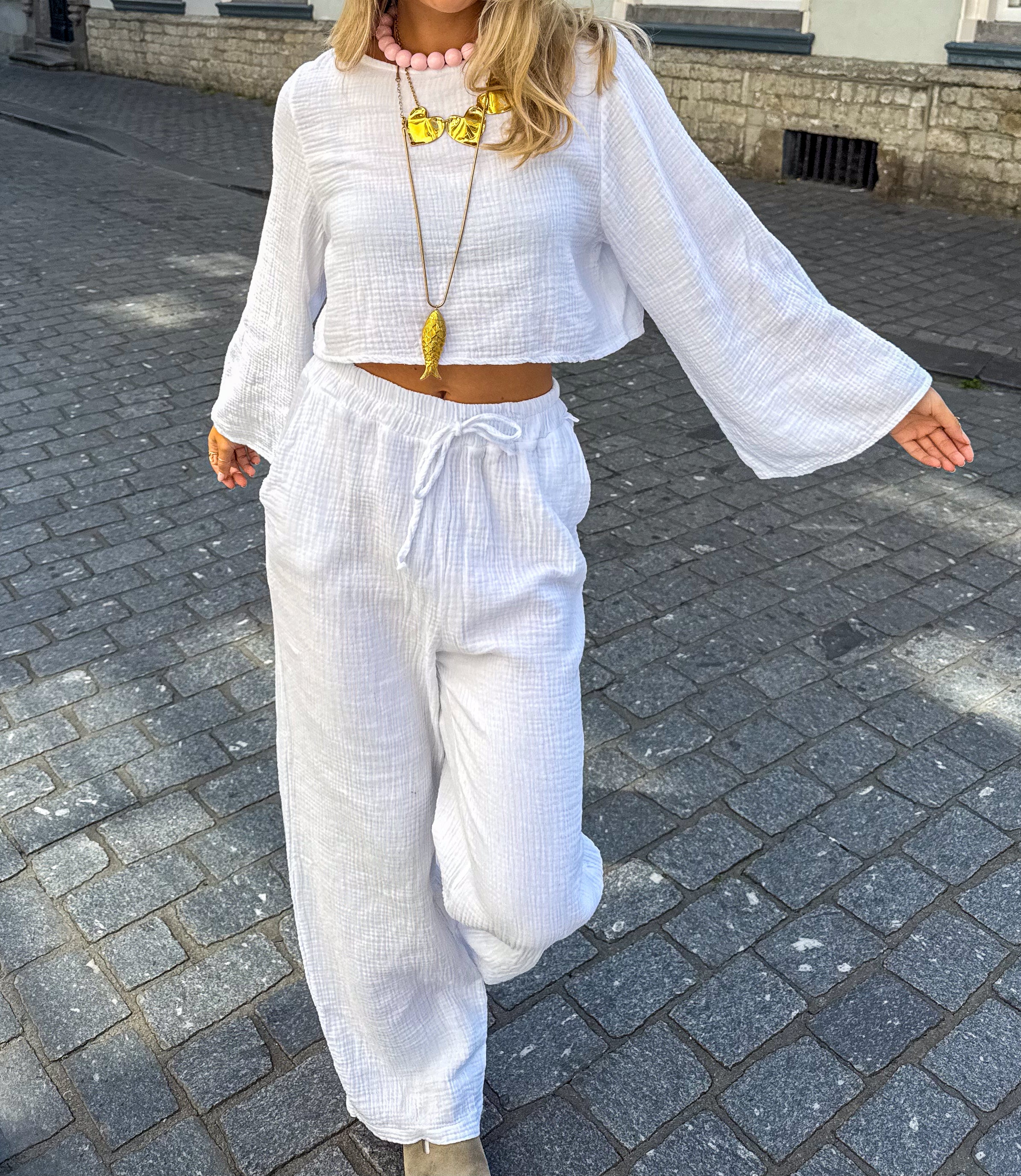 June Pants White
