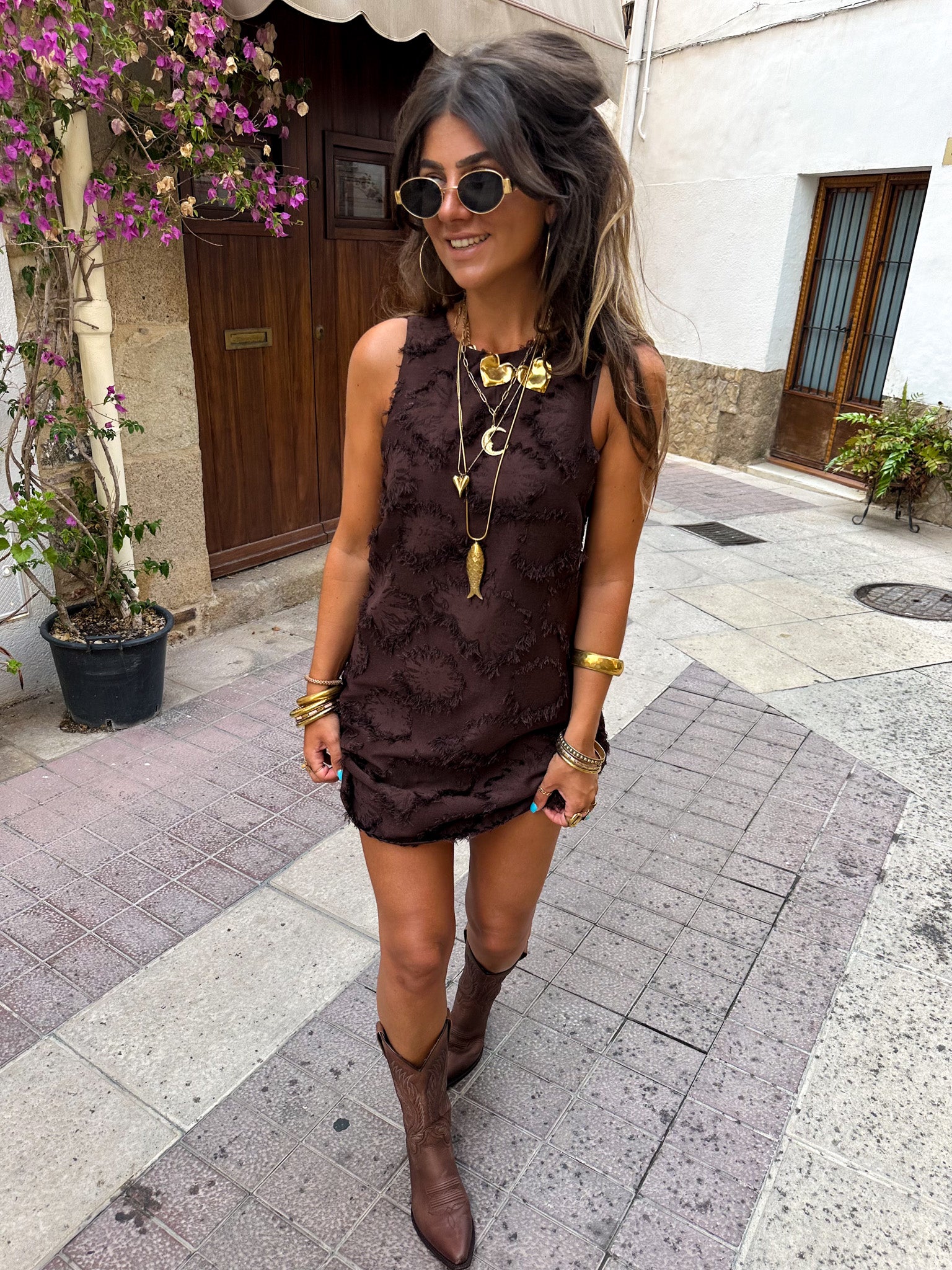 Juska Dress Brown