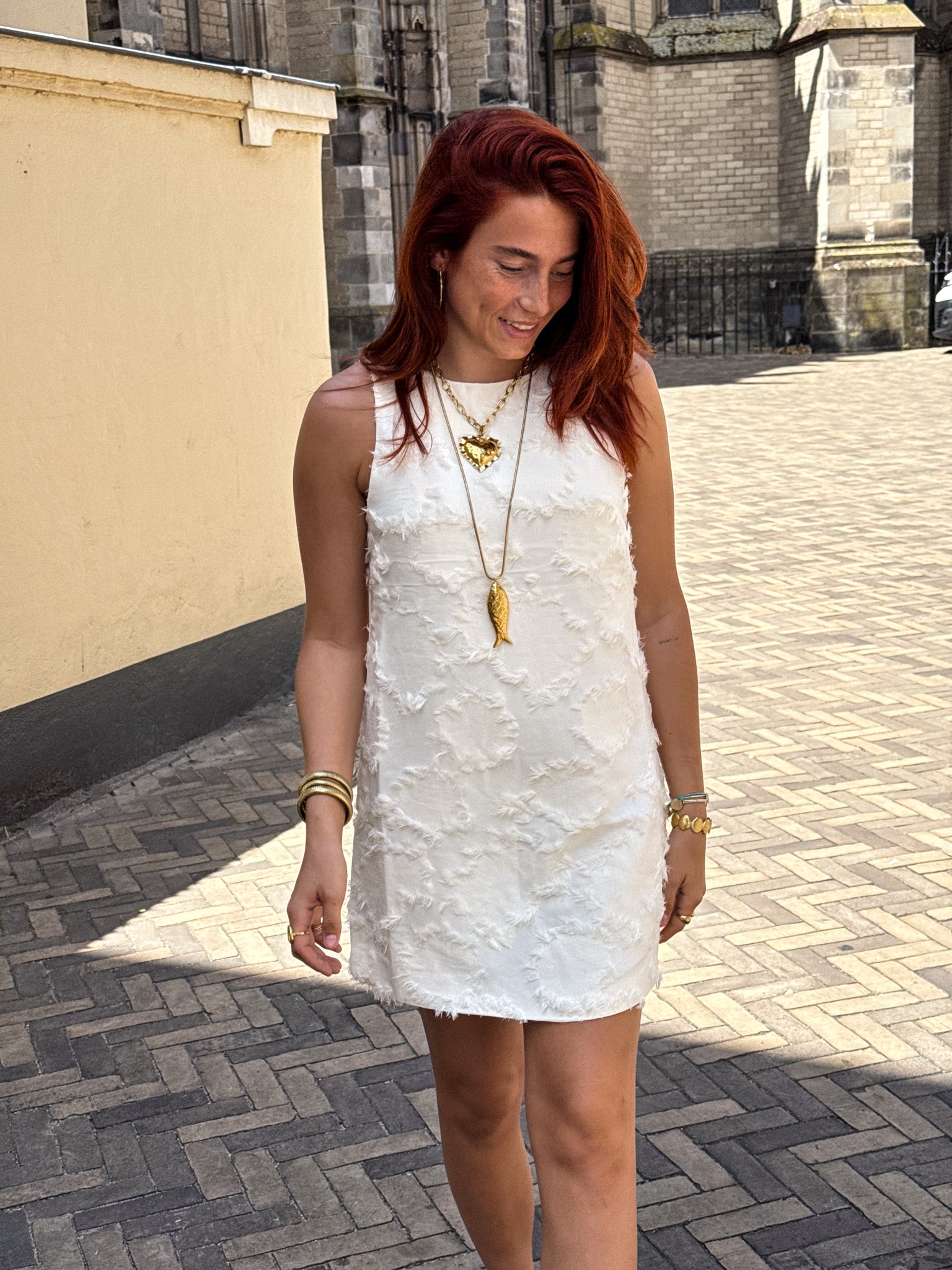 Juska Dress Creme
