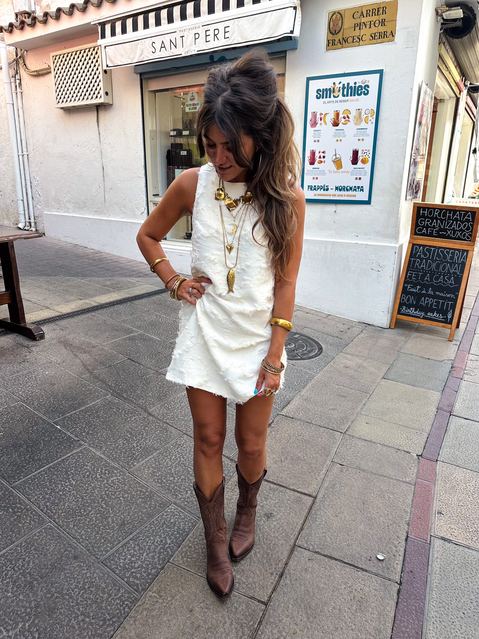 Juska Dress Creme