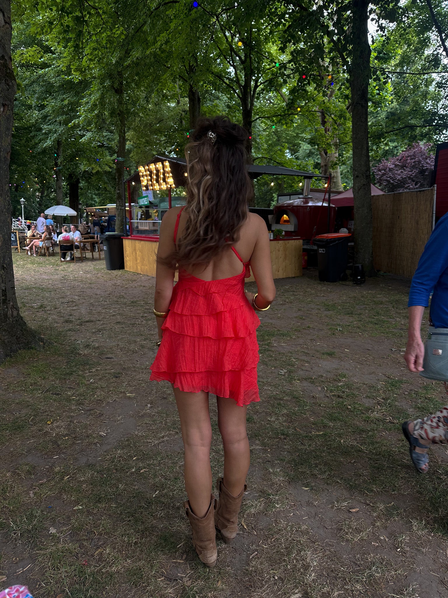 Kate Flowy Dress Red