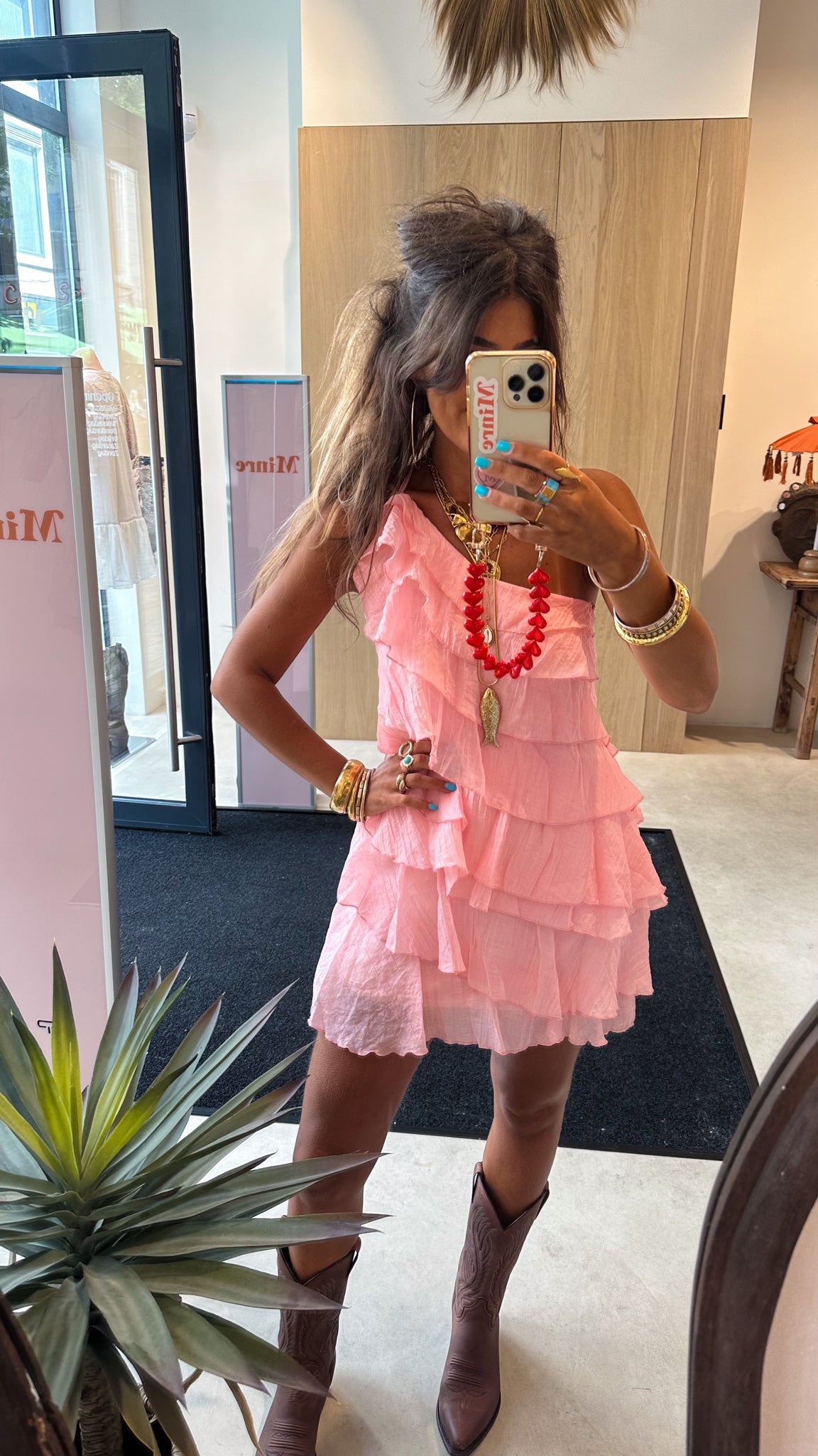 Kate Flowy Jurk | Pink