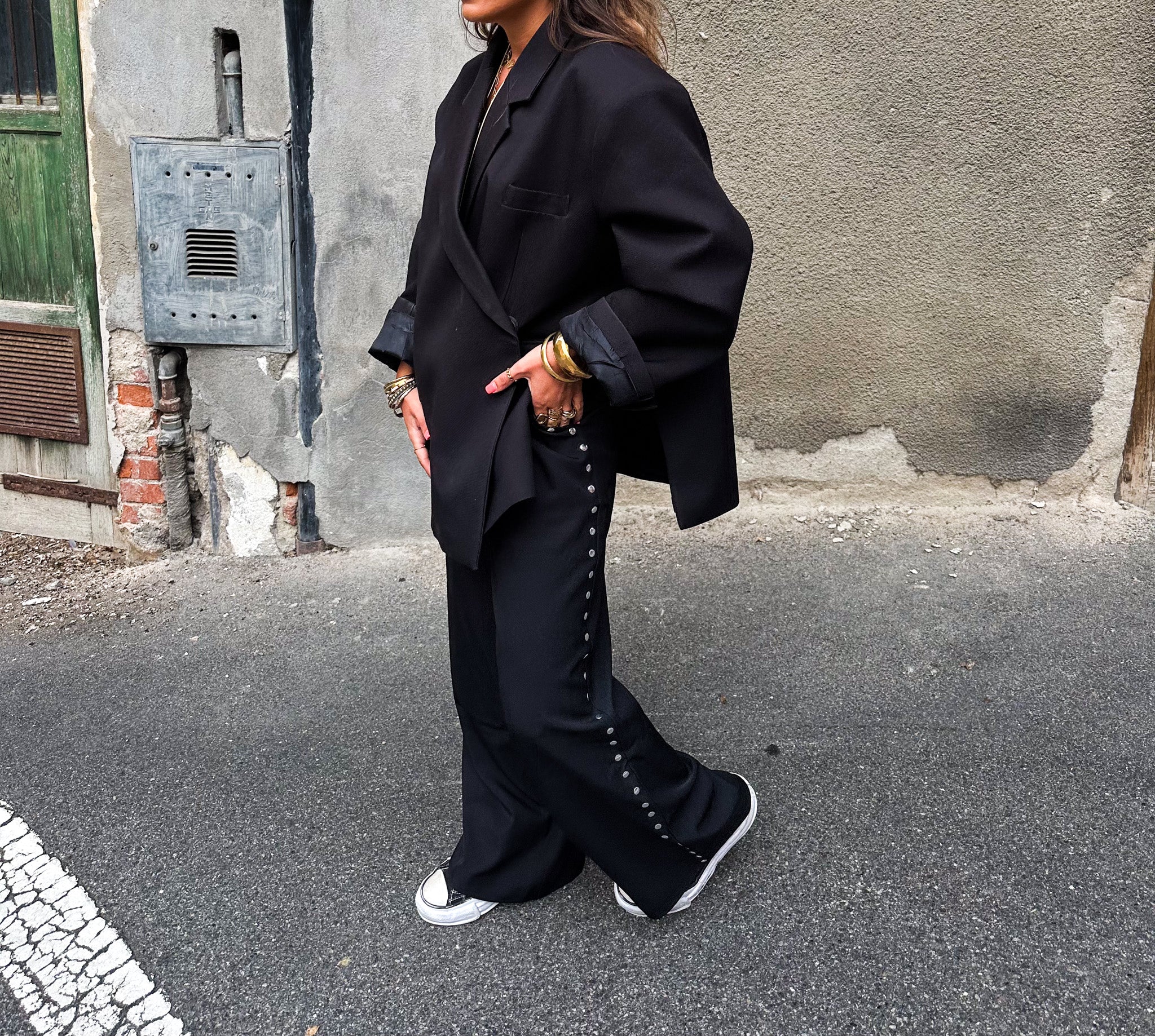 Kendall Pantalon Studs Black