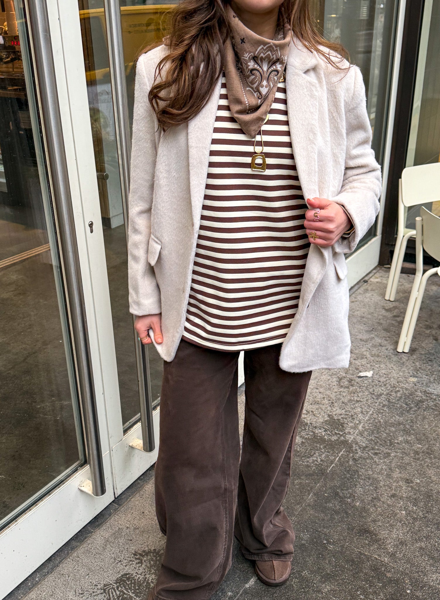 Baggy Balloon Fit Jeans Brown