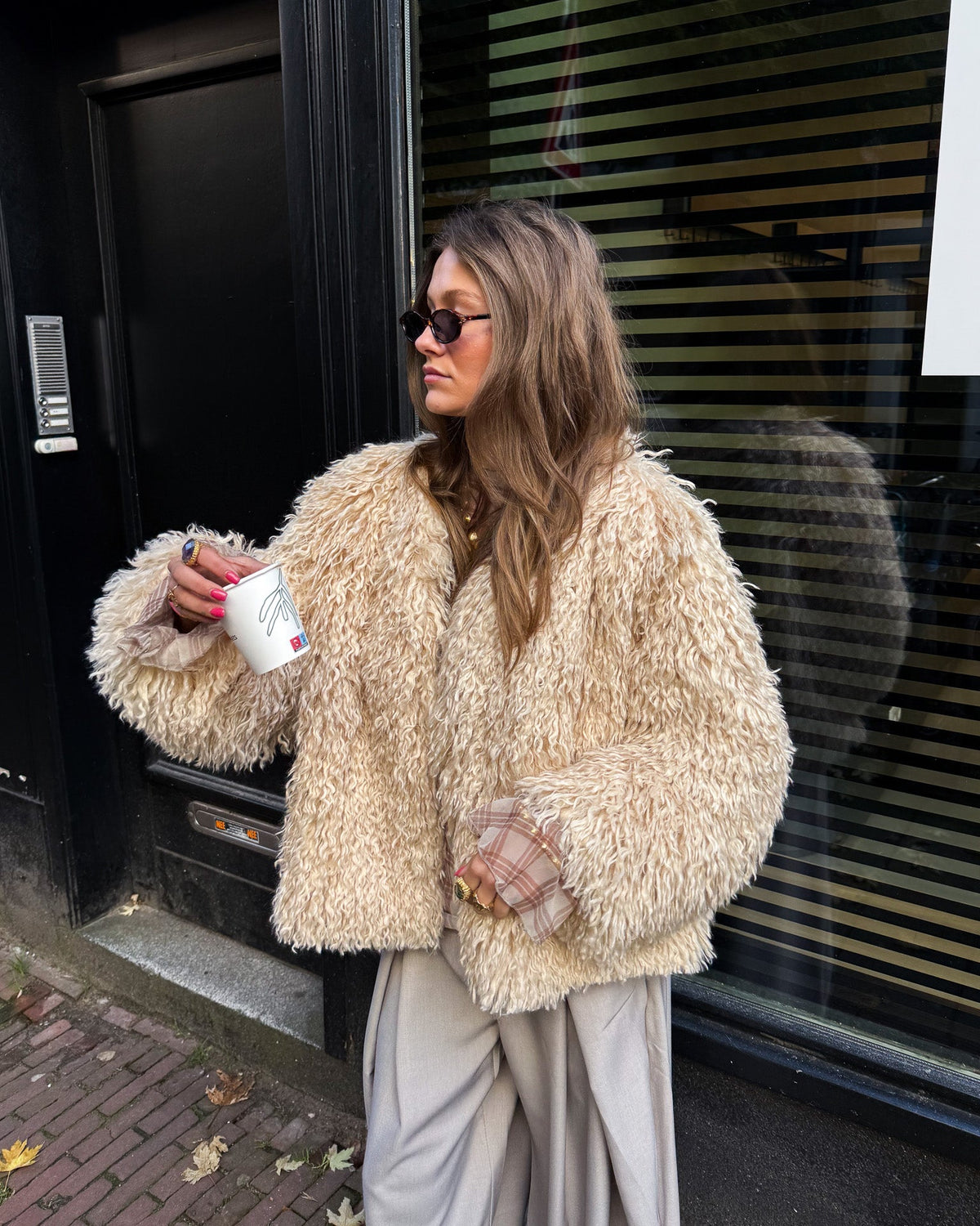 Kody Fluffy Jas | Cream