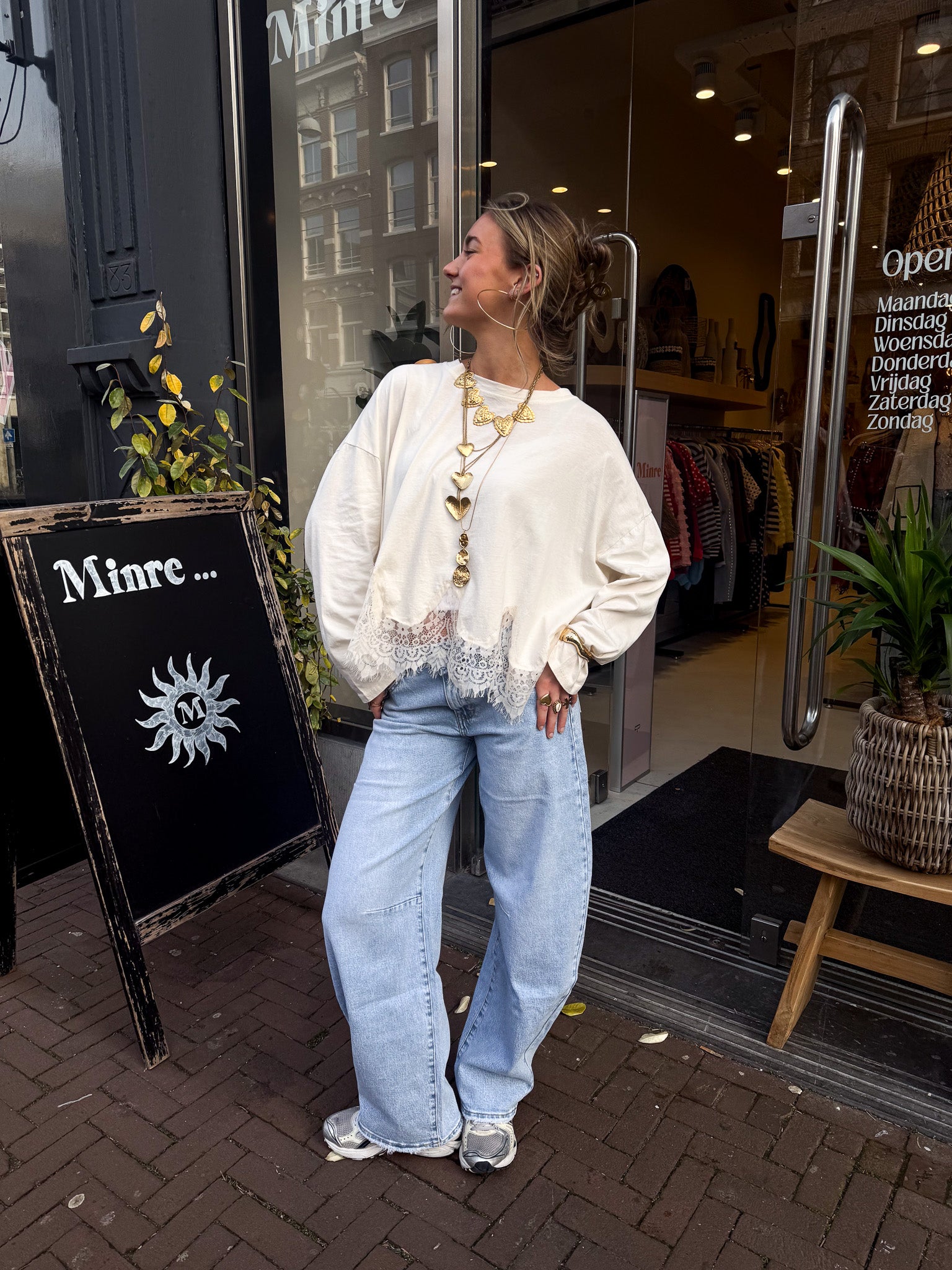 Baggy Balloon Fit Jeans Blue