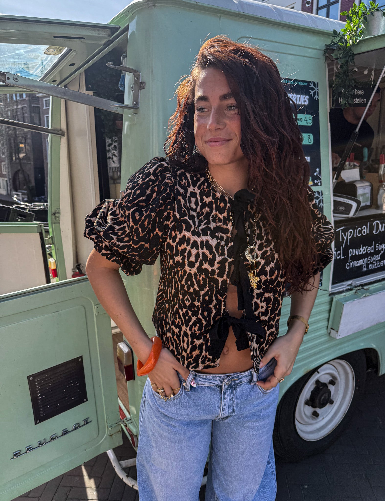 Leonora Leopard Top