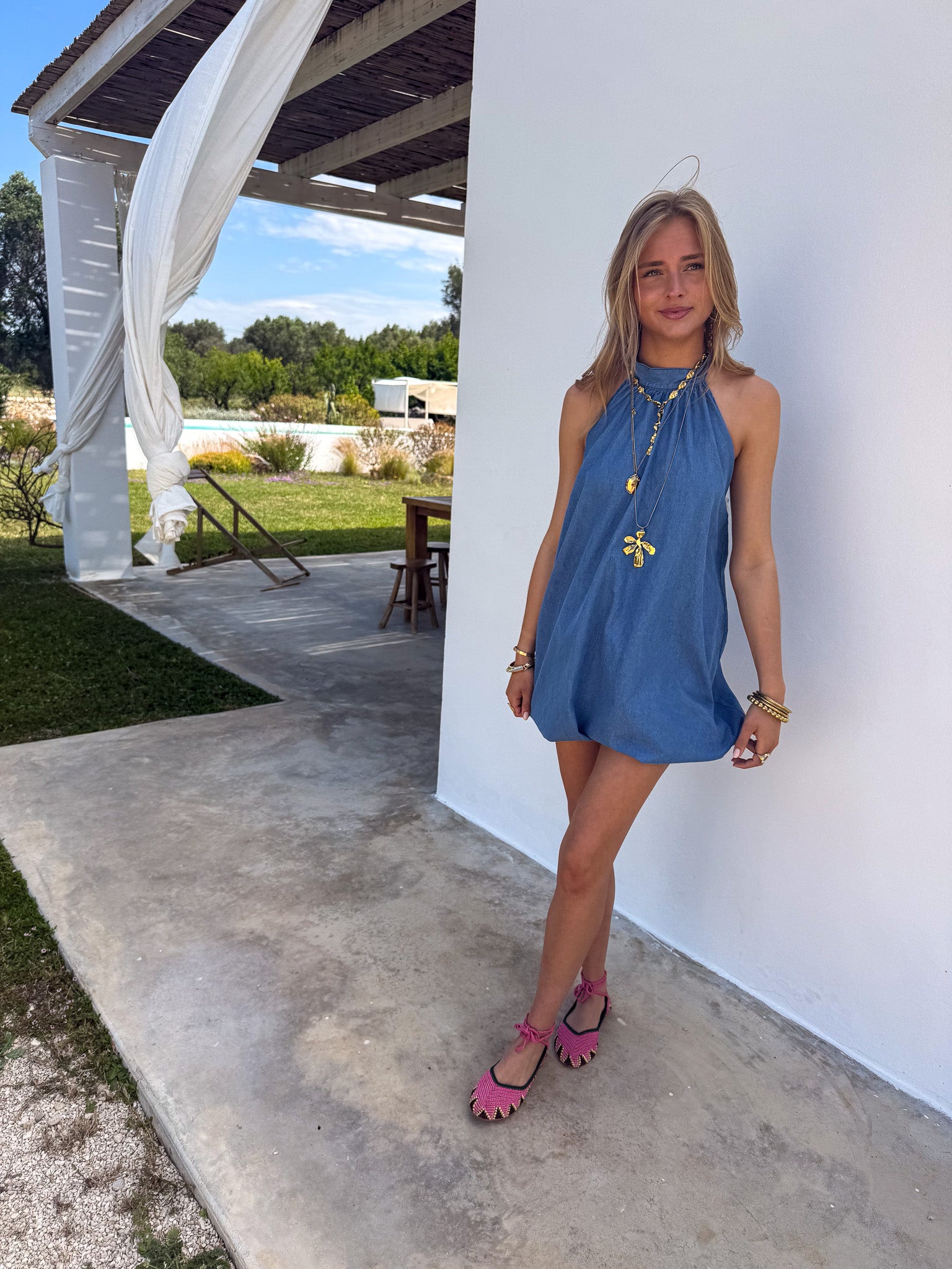 Levy Denim Robe