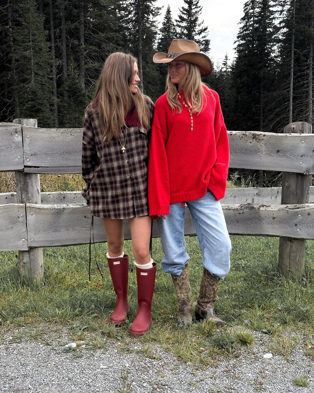 Presley Geruite Blouse Bruin