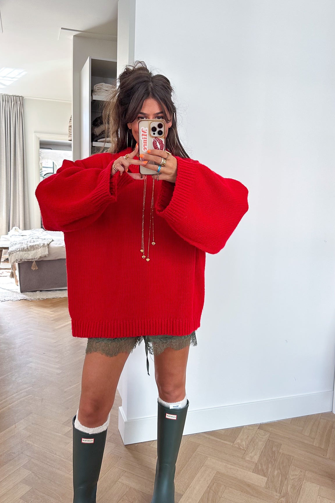 Mia Lace Short Army