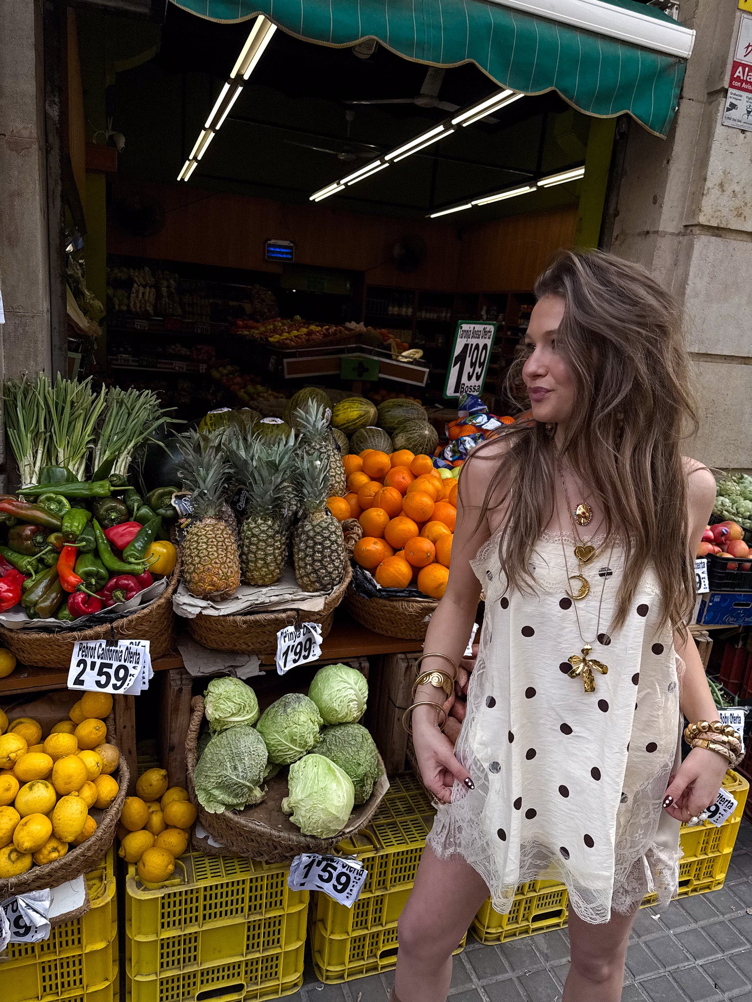 Lio Stippen Top Beige