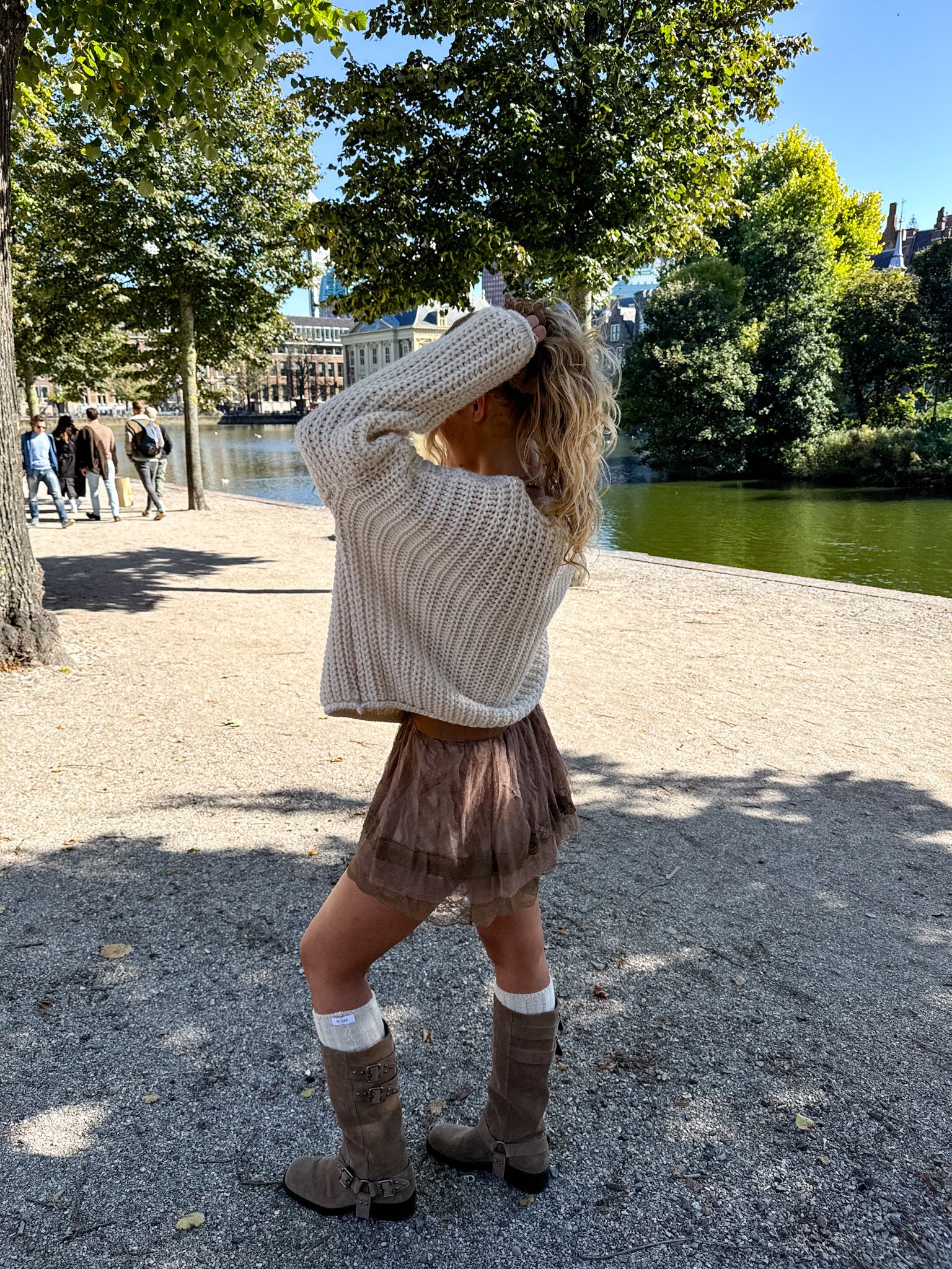 Lace Skirt Brown