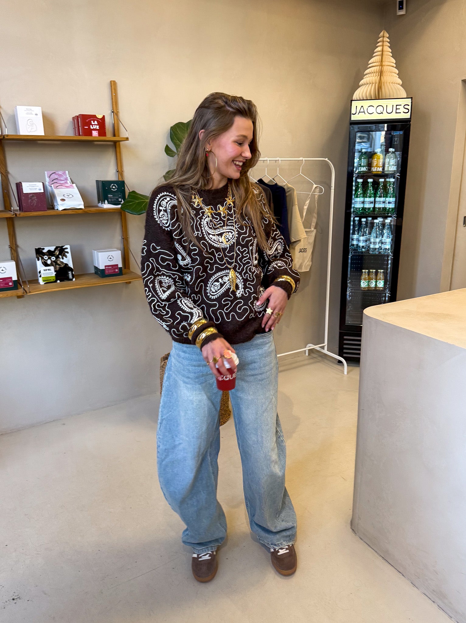 Barrel Balloon Jeans Dusty Blue