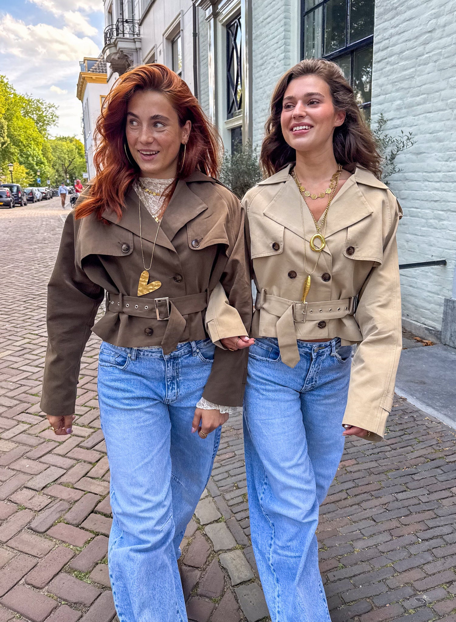 Lou Cropped Trenchcoat Army