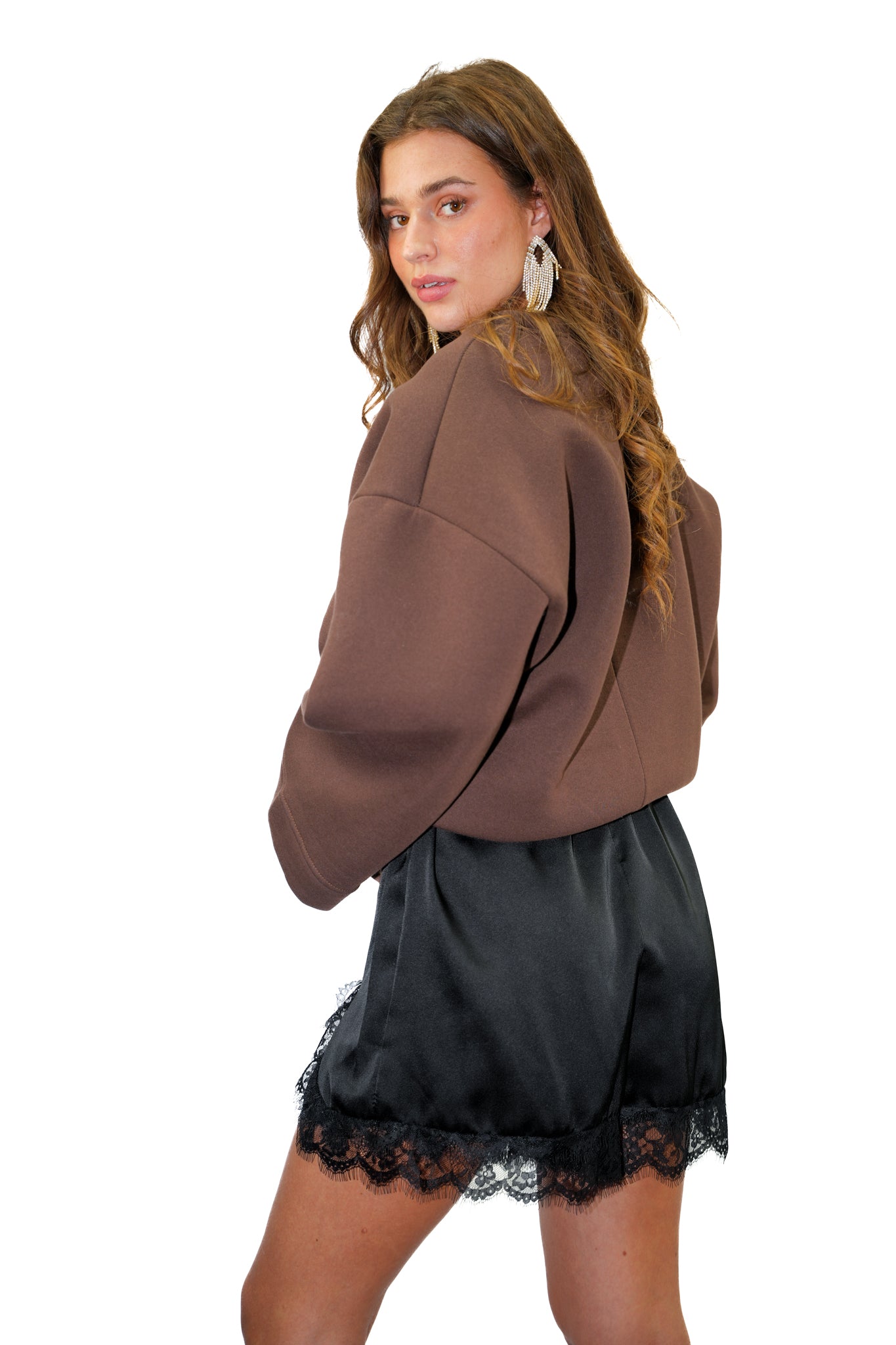 Lune Lace Shorts Black