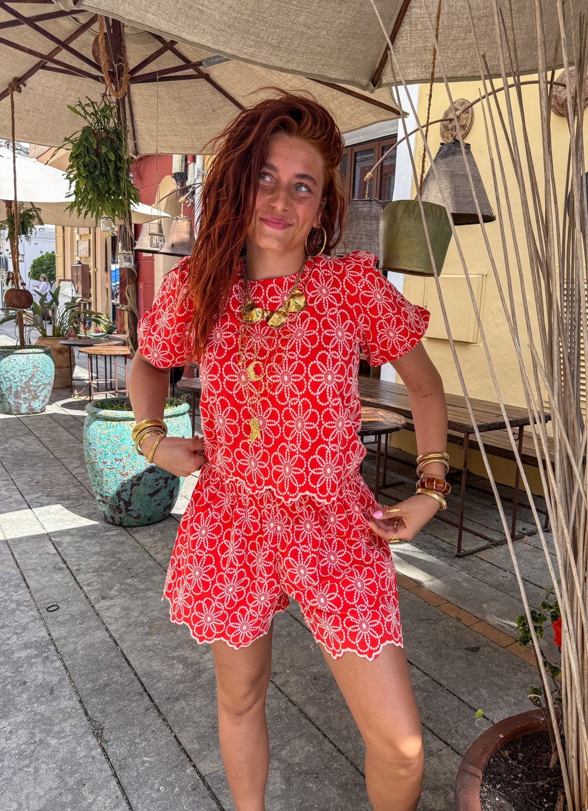 Macarena Top | Coral